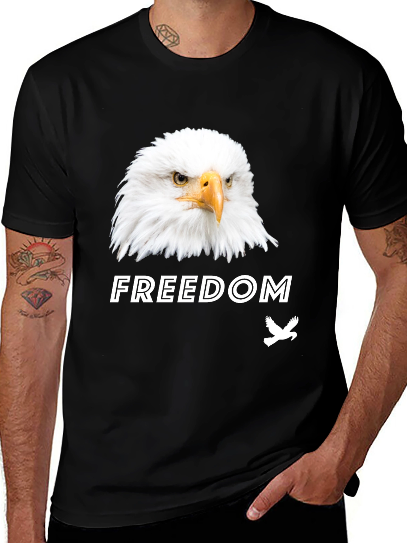 Variant 21 of Eagle Freedom Graphic Tee - Patriotic T-Shirt
