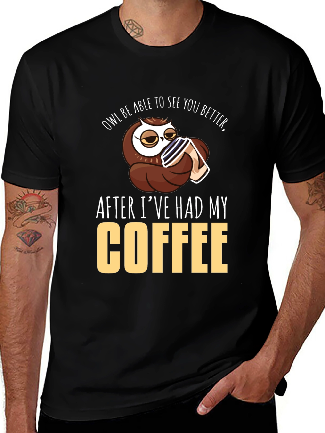 Variant 6 of Owl Coffee T-Shirt