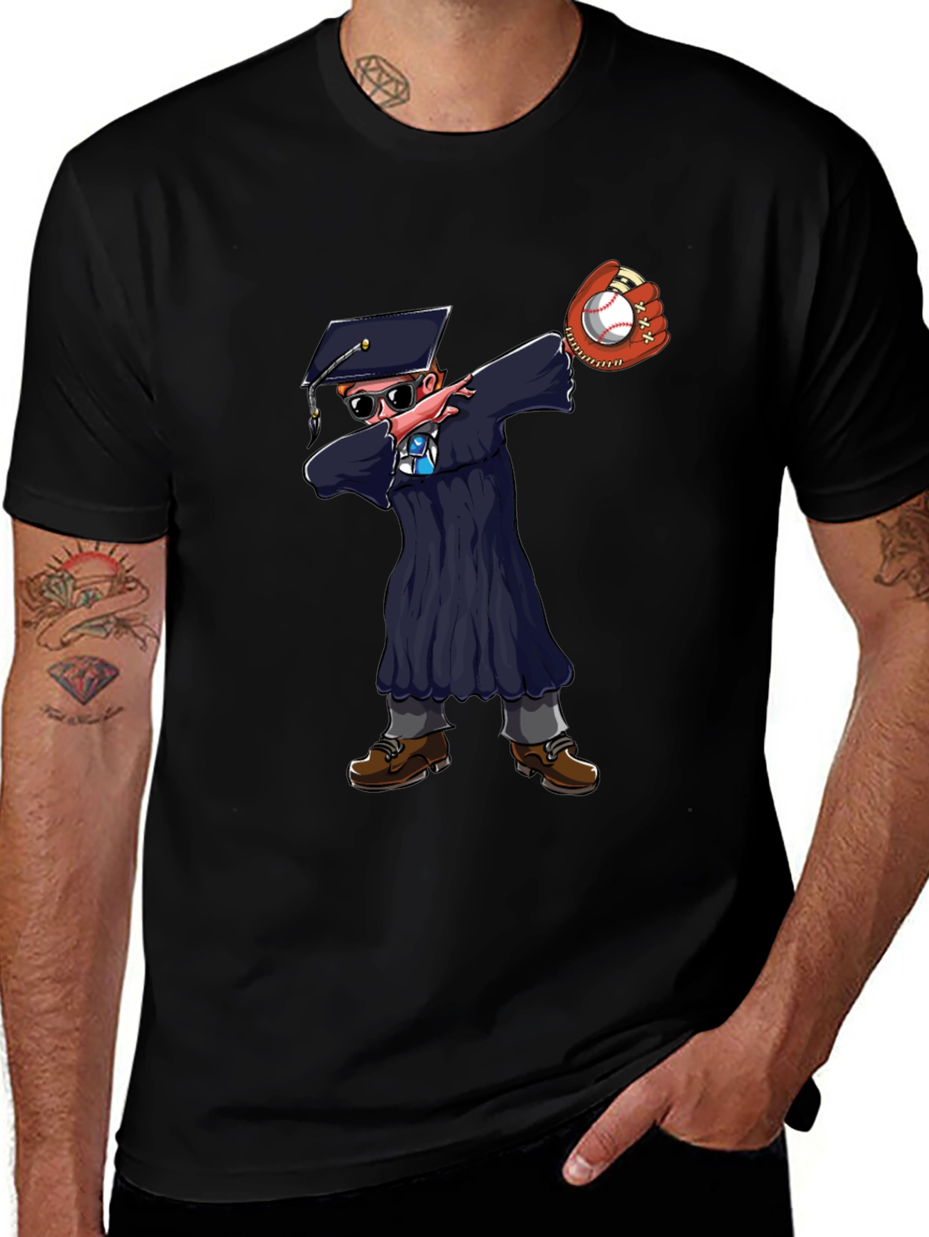 Variant 14 of Graduate Baseball Dabbing T-Shirt