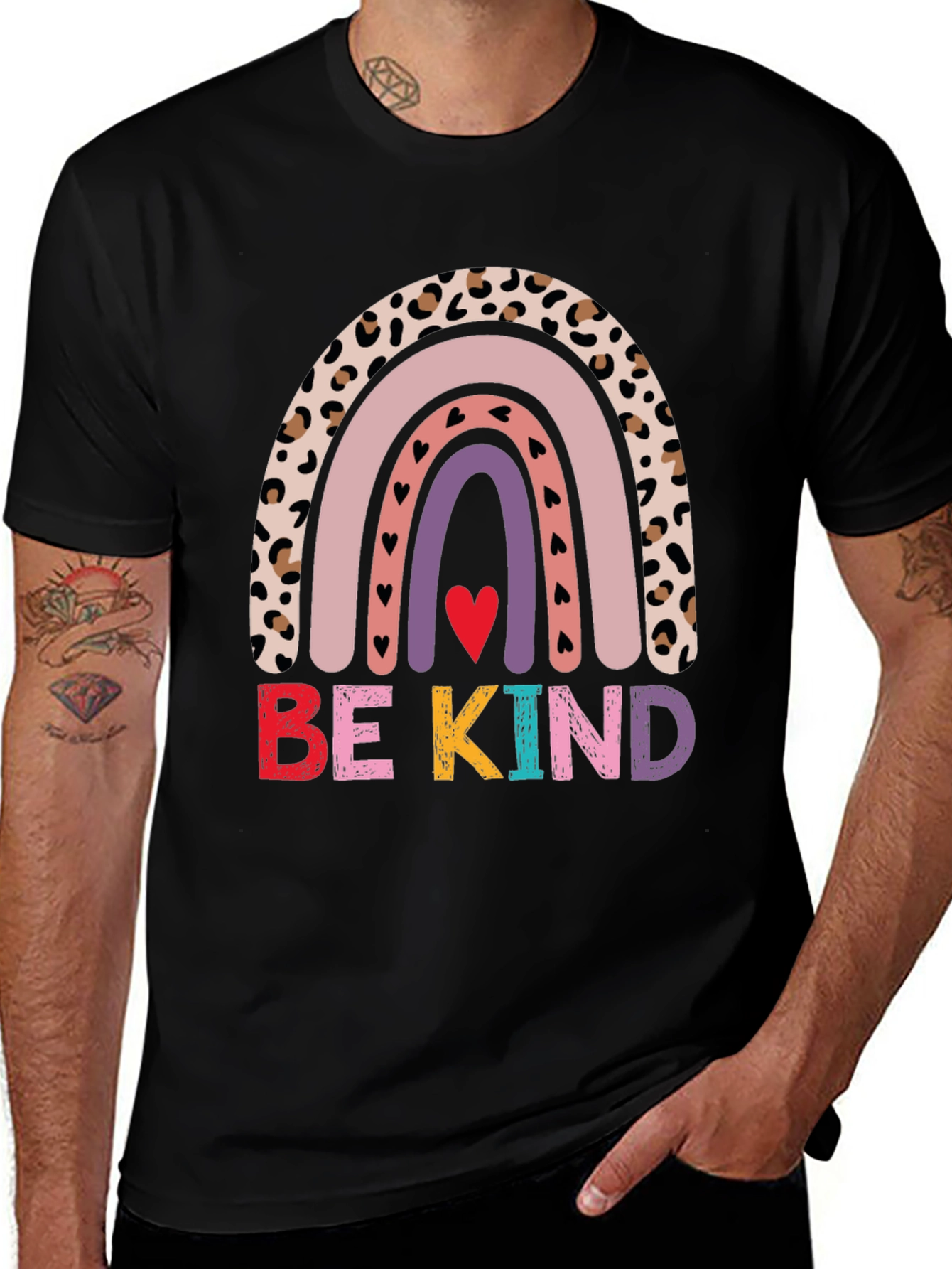 Variant 21 of Be Kind Rainbow Graphic Tee