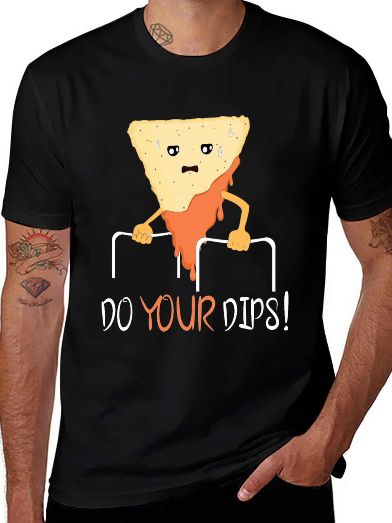 Variant 16 of Do Your Dips! Funny Exercise T-Shirt