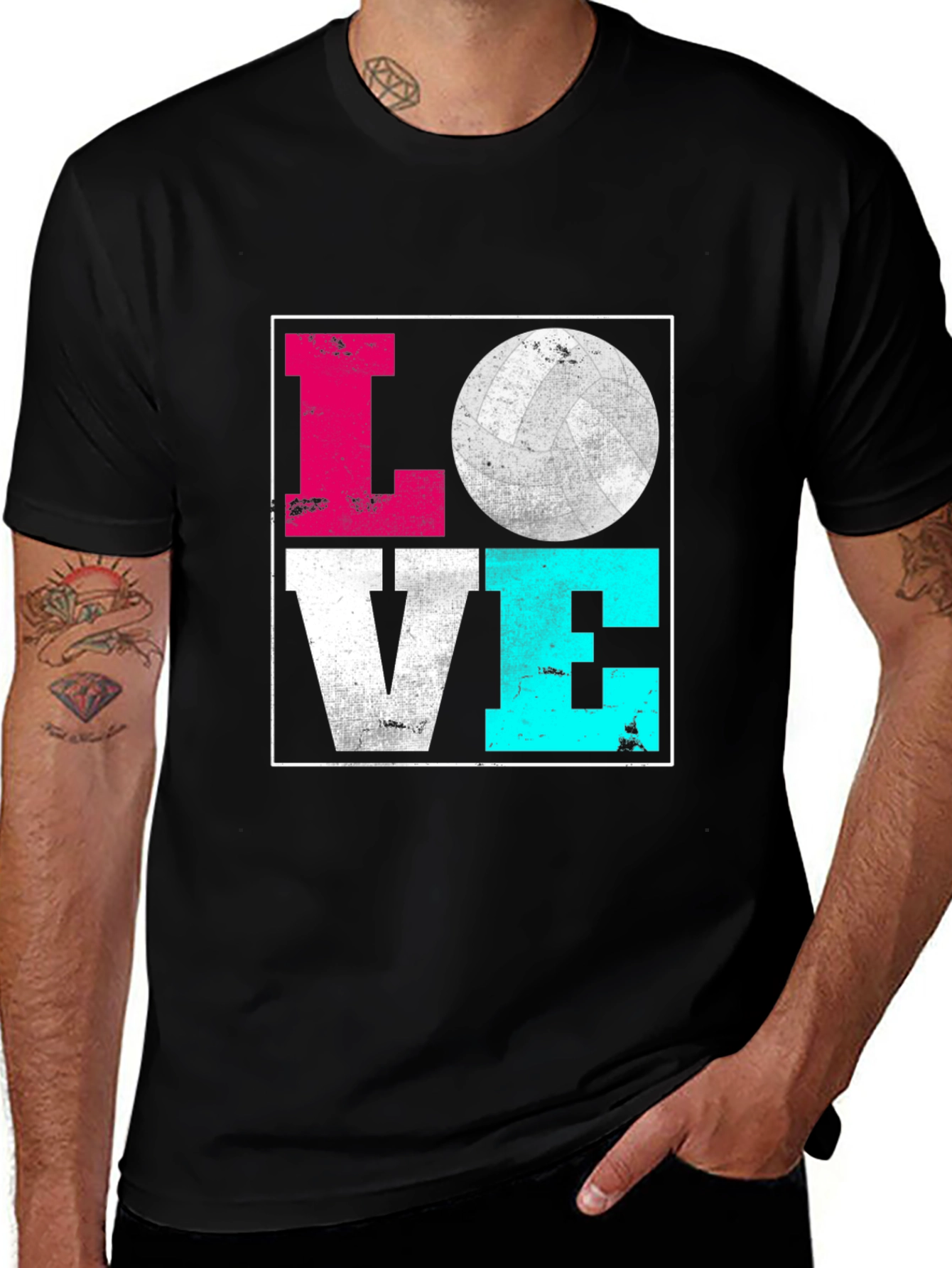 Variant 2 of Love Volleyball Graphic T-Shirt