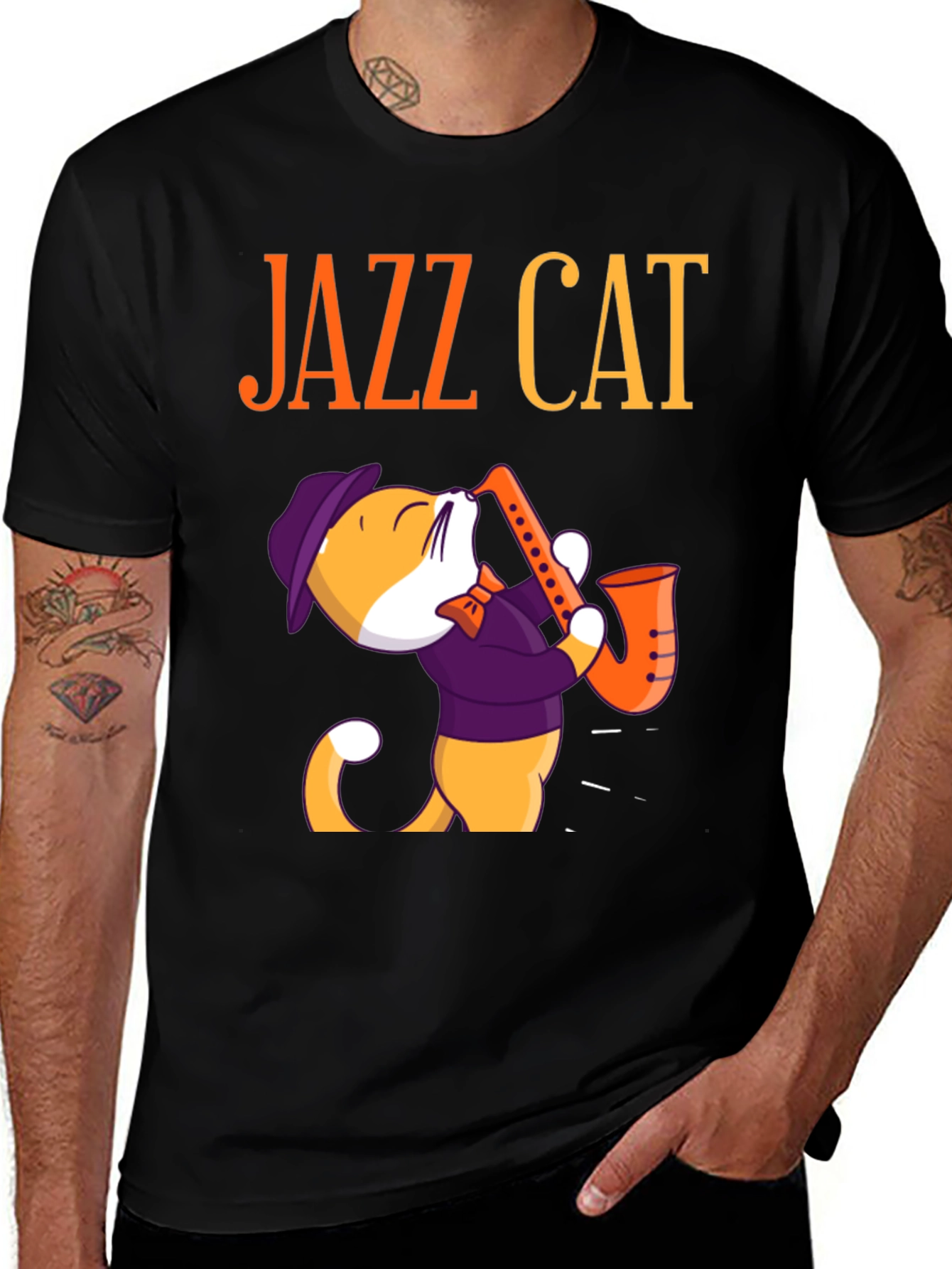 Variant 20 of Jazz Cat Graphic T-Shirt