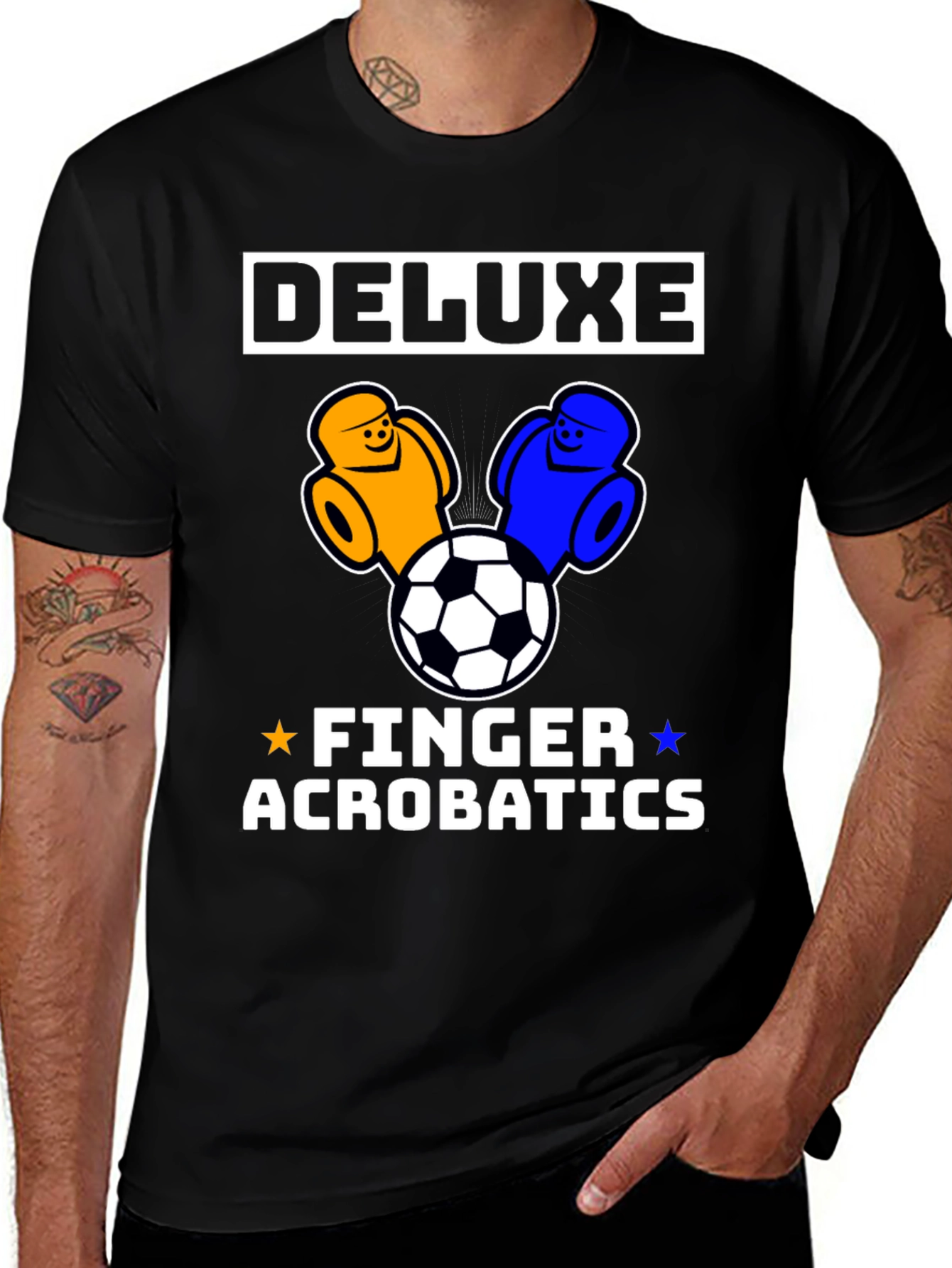 Deluxe Finger Acrobatics Soccer T-Shirt