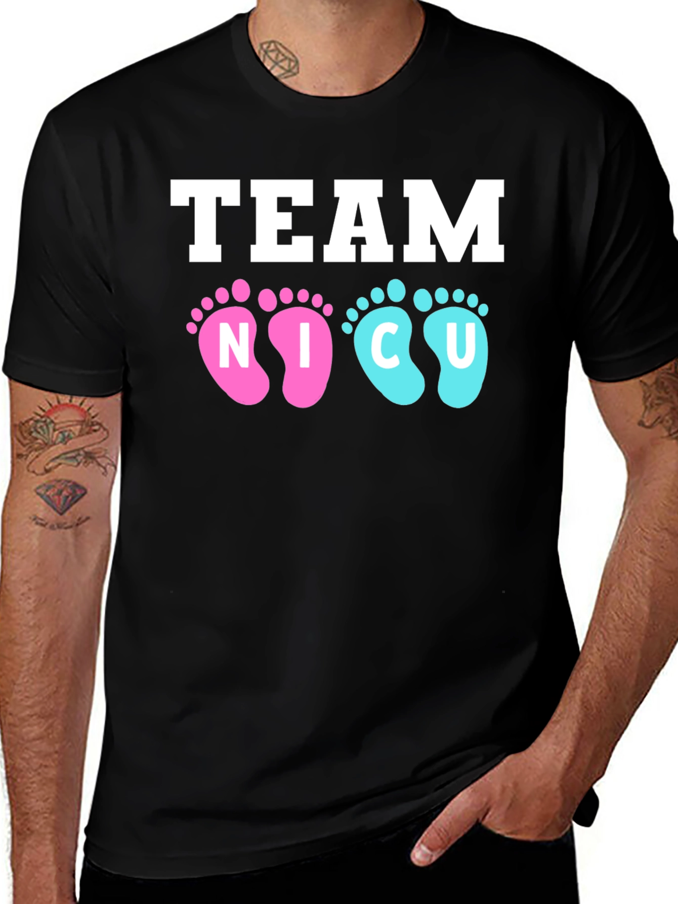 Variant 22 of Team NICU T-Shirt - Support NICU Nurses
