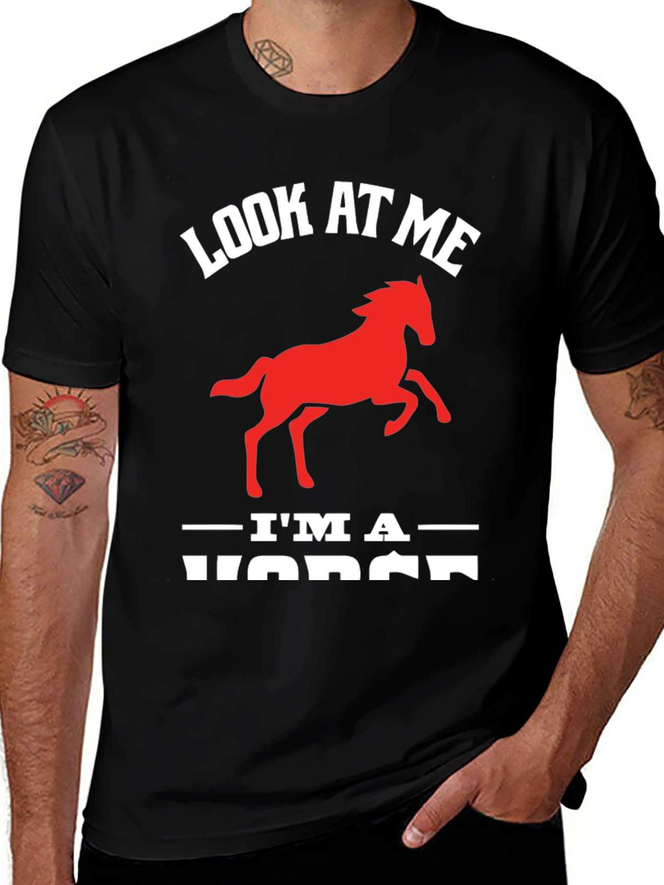 Variant 6 of Look At Me I'm A Horse T-Shirt