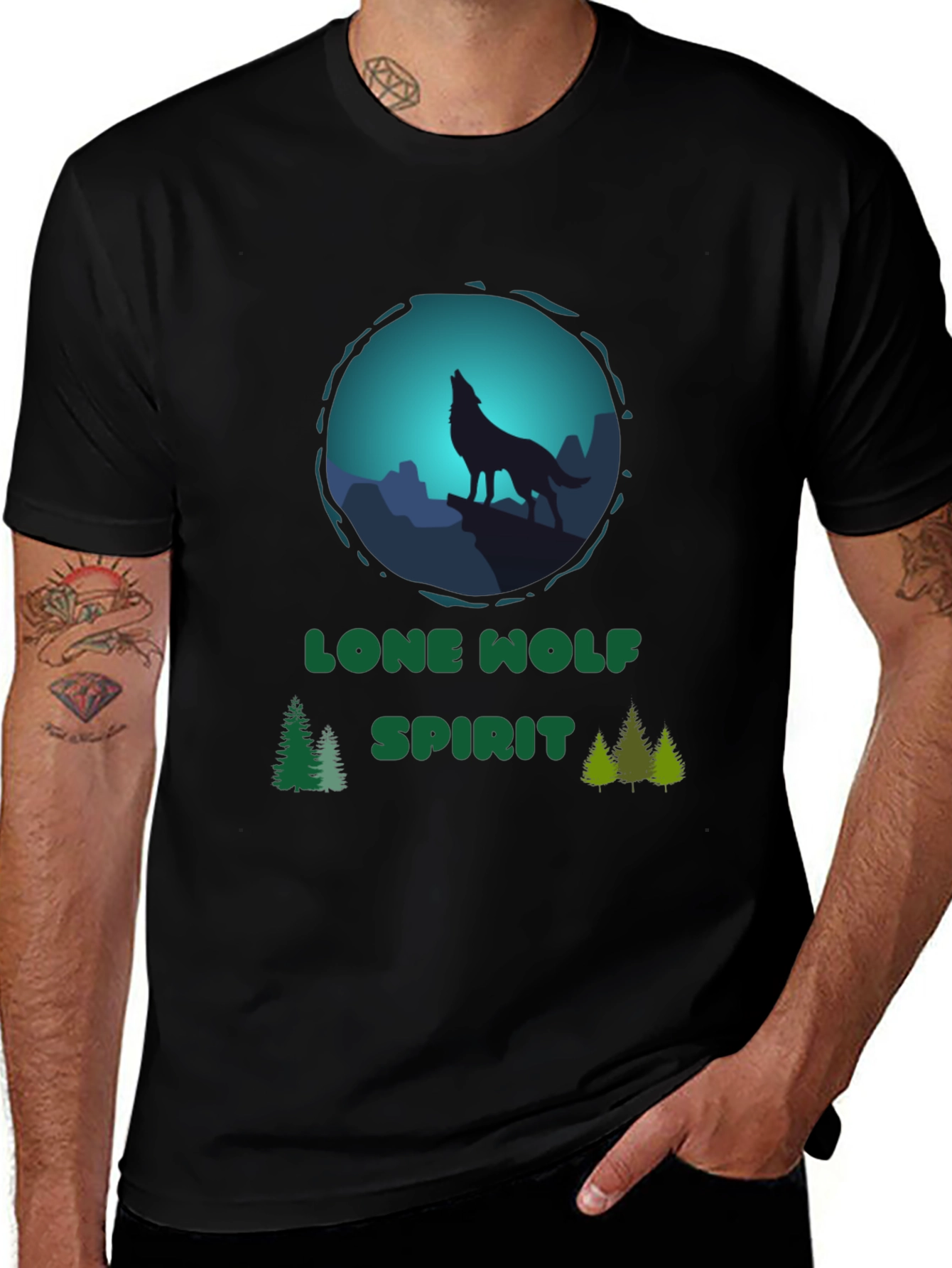 Variant 10 of Lone Wolf Spirit Graphic Tee