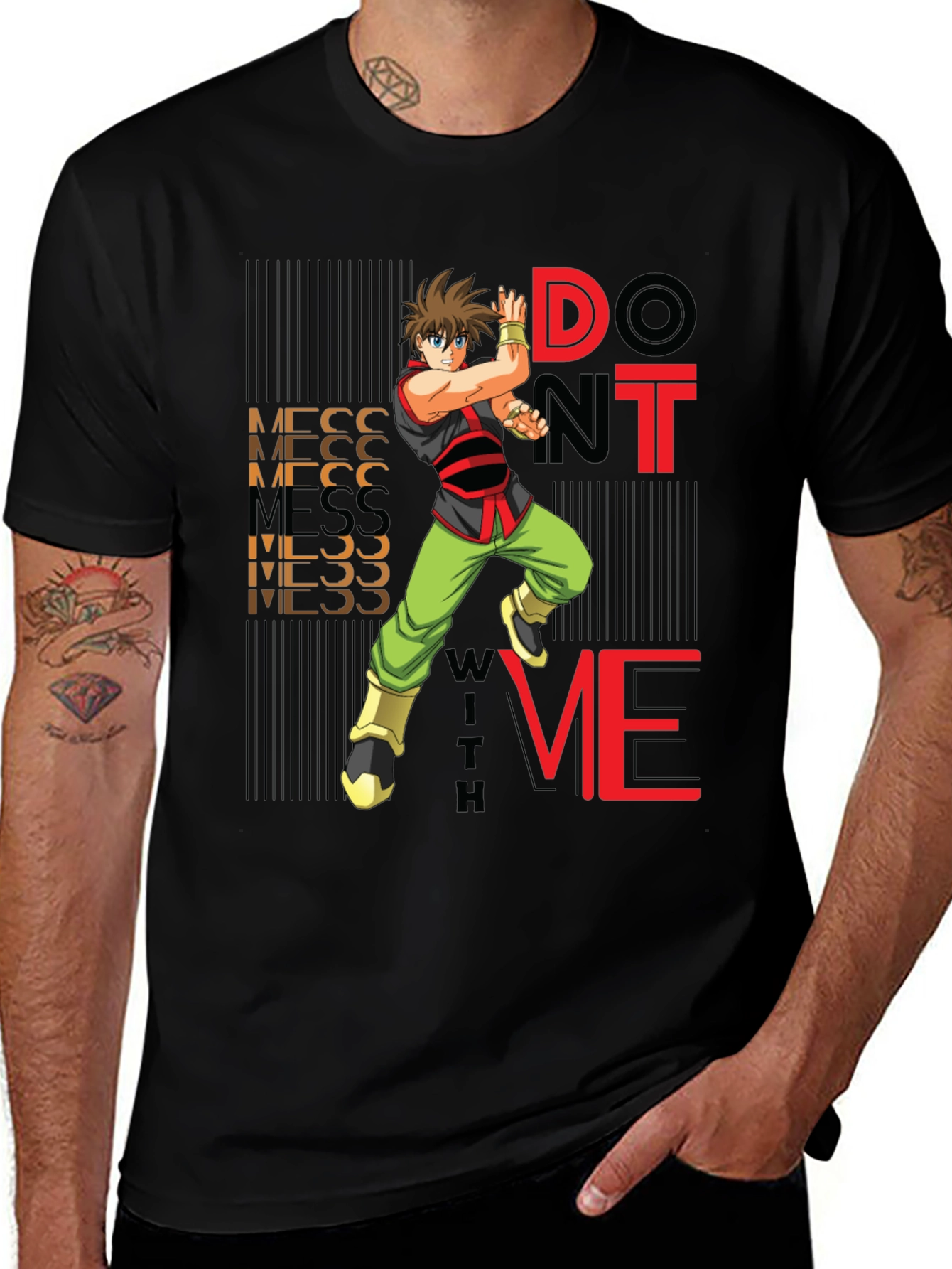 Variant 25 of Don't Mess With Me Anime Graphic Tee