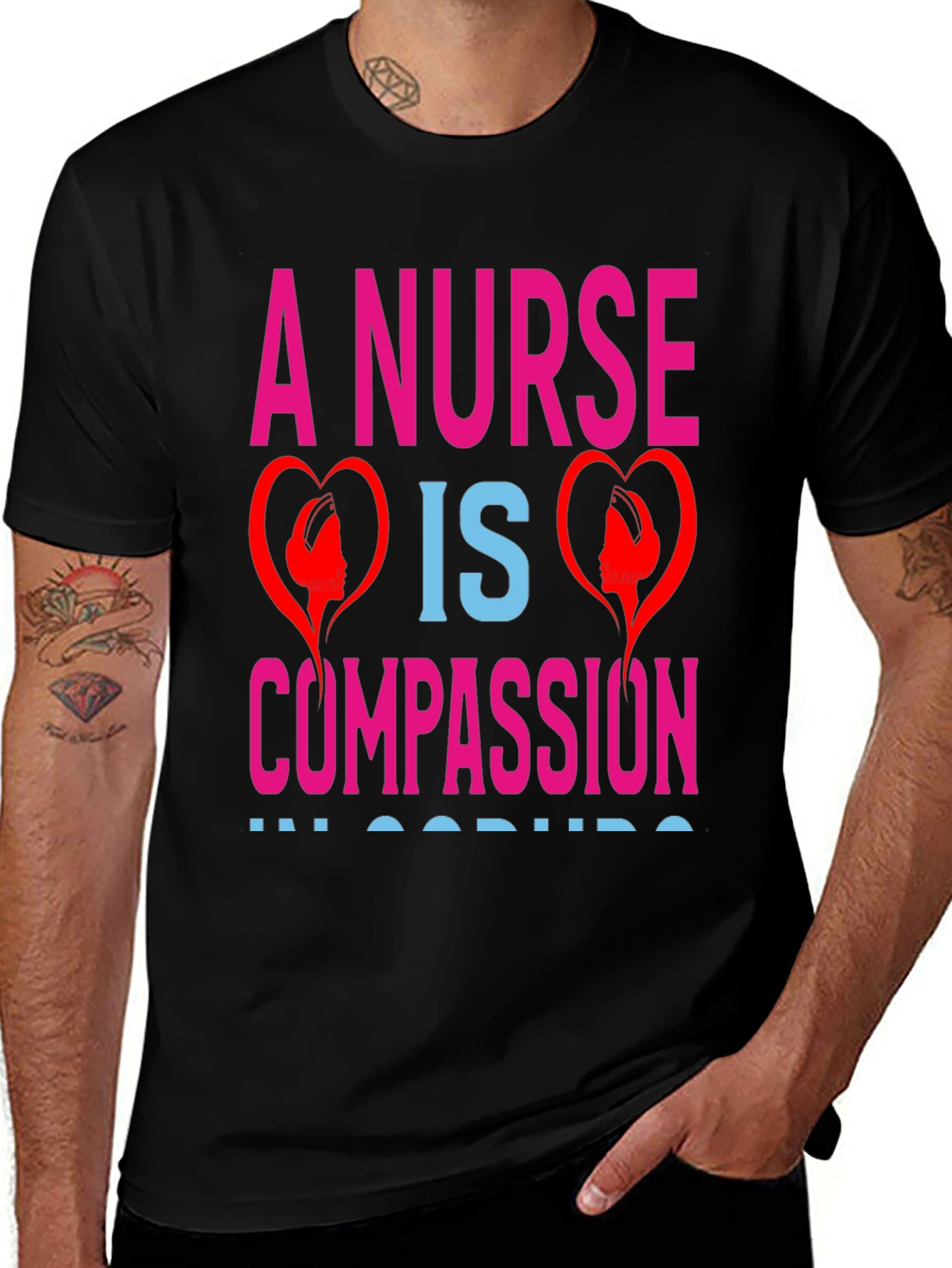 Variant 5 of Nurse Compassion T-Shirt - Stylish Medical Apparel