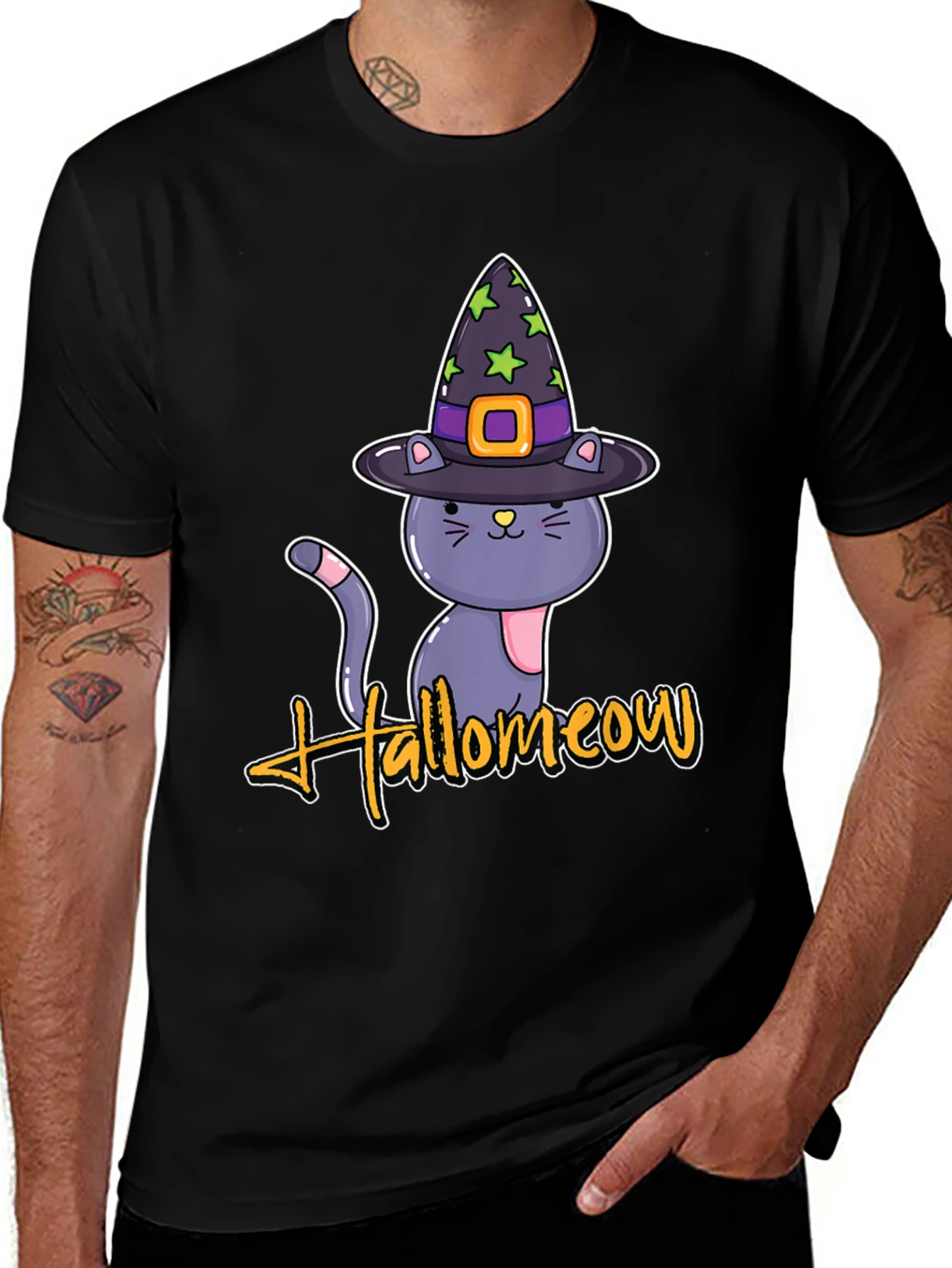 Variant 7 of Hallowmeow Cat T-Shirt