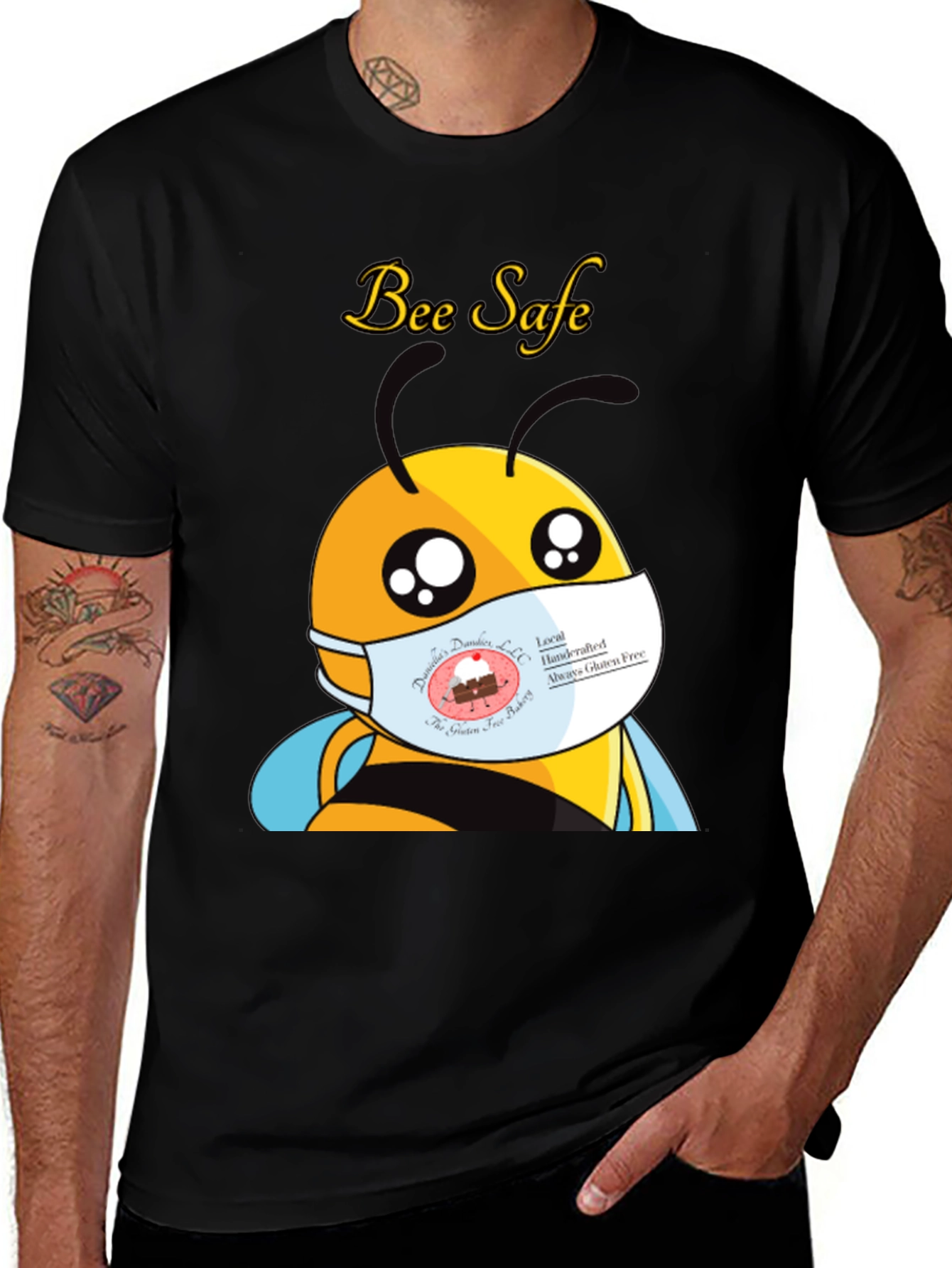 Bee Safe T-Shirt - Unique Graphic Tee