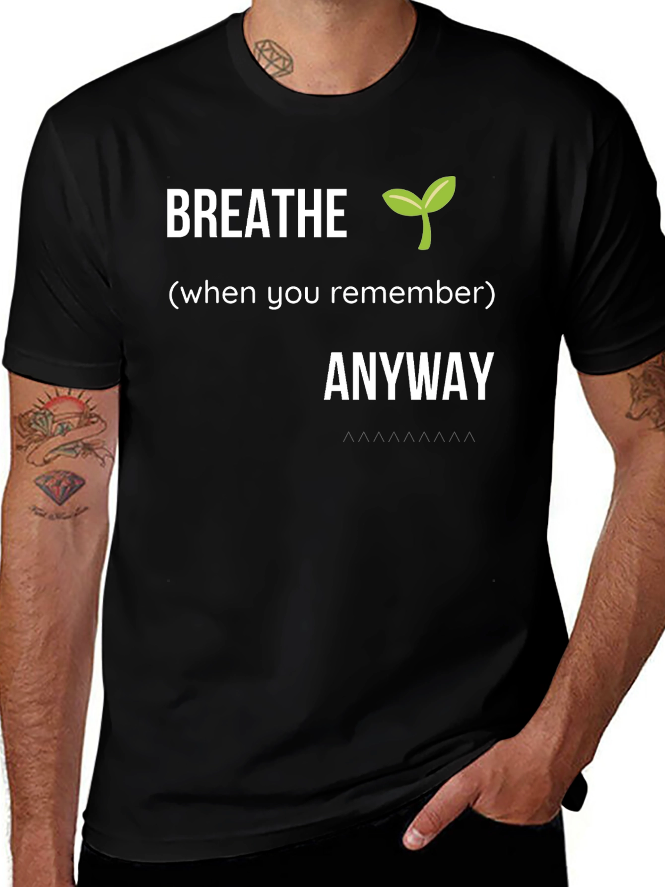 Variant 16 of Breathe Anyway Graphic T-Shirt