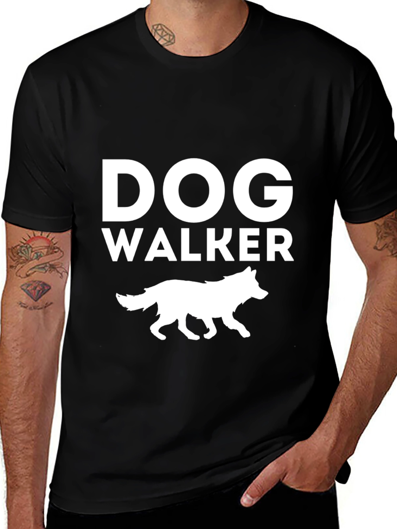 Variant 12 of Dog Walker Graphic T-Shirt