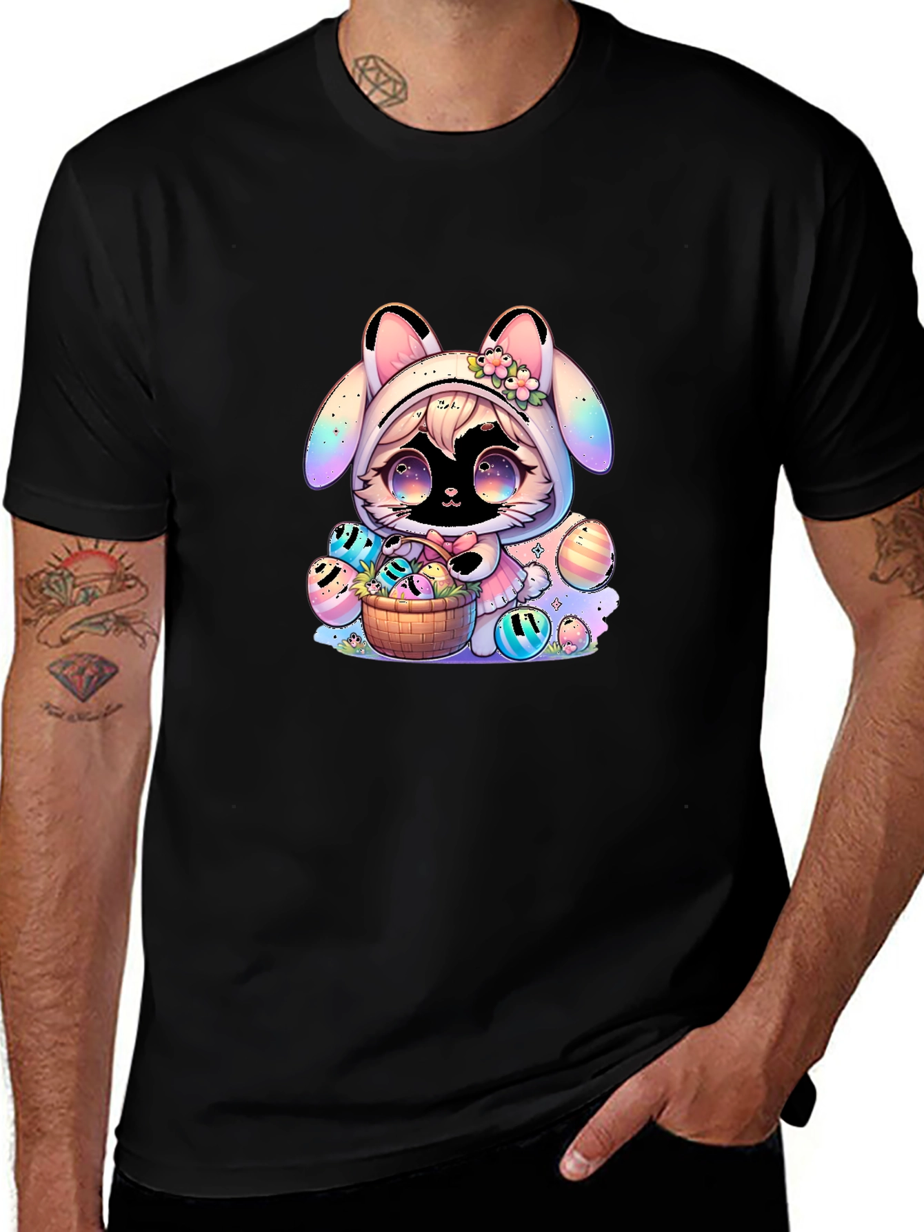 Variant 3 of Cute Easter Bunny Anime T-Shirt