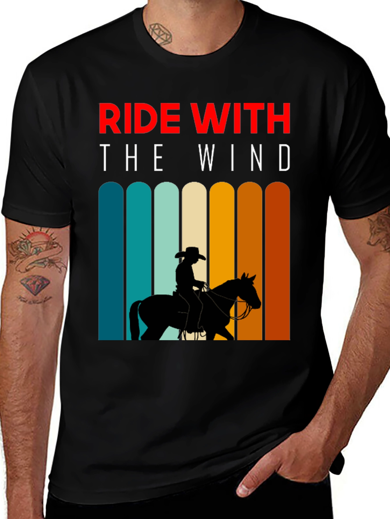 Ride with the Wind Tee - Equestrian Style