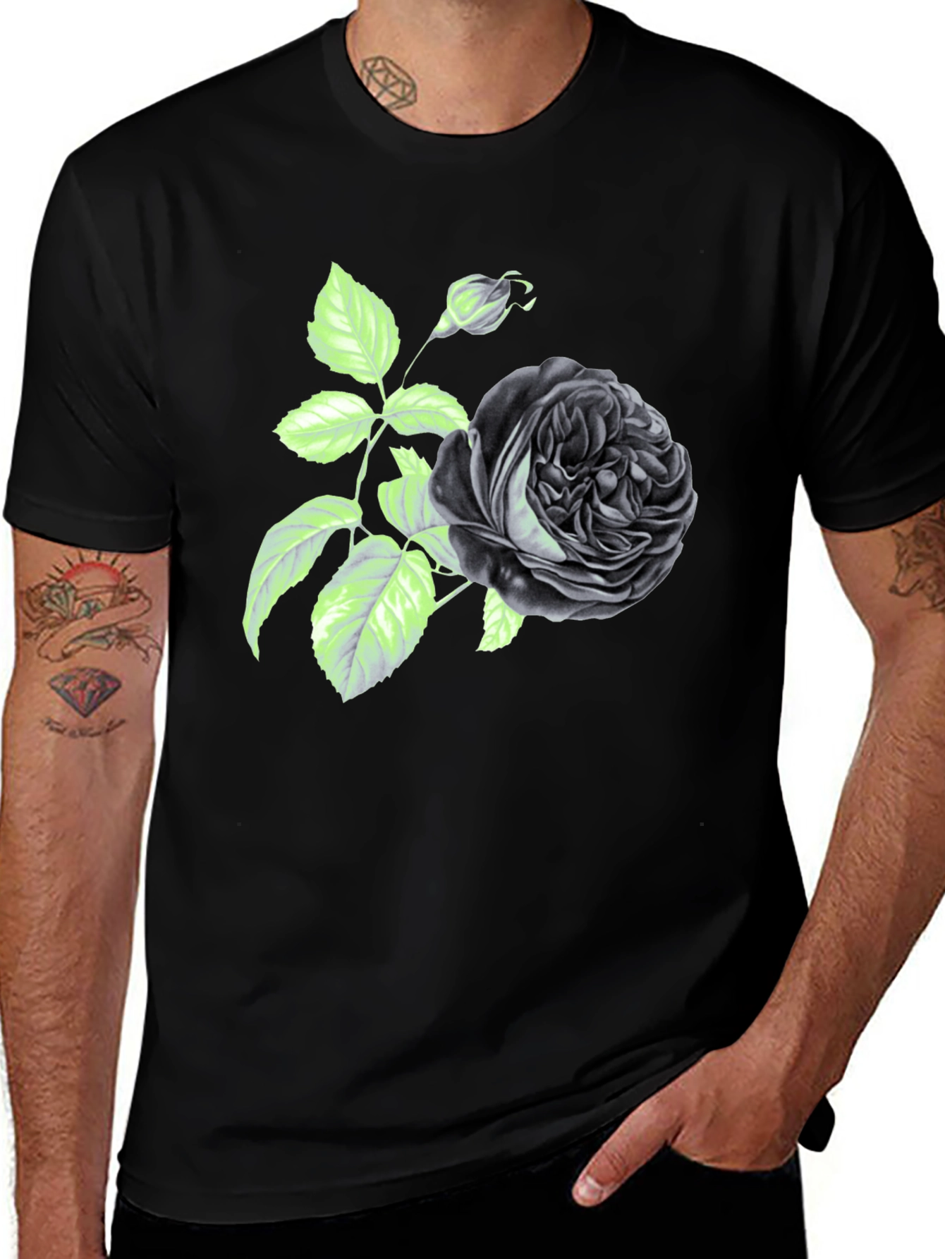 Variant 29 of Black Rose Graphic Print T-Shirt