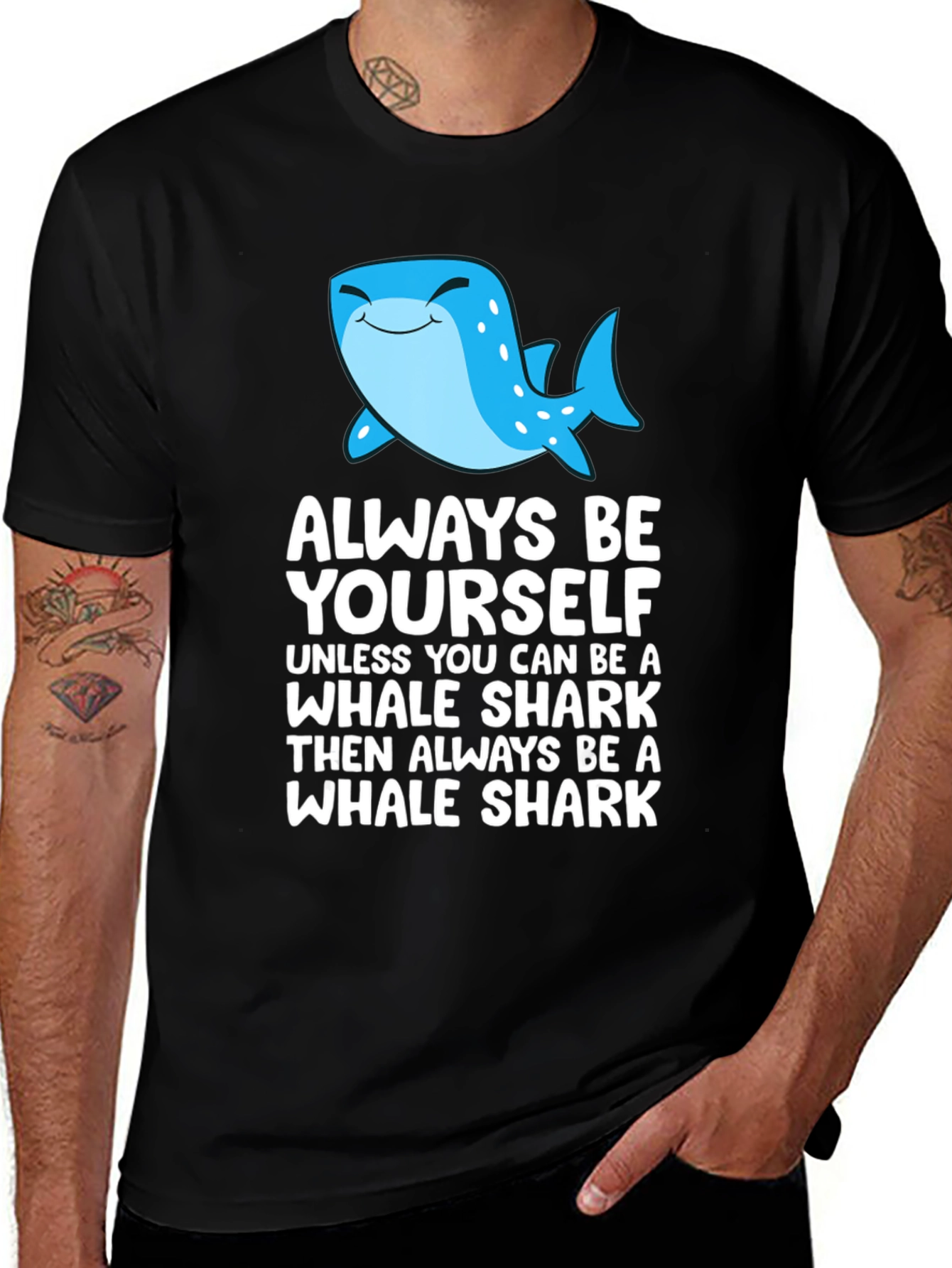 Variant 8 of Whale Shark Graphic T-Shirt - Always Be Yourself Tee
