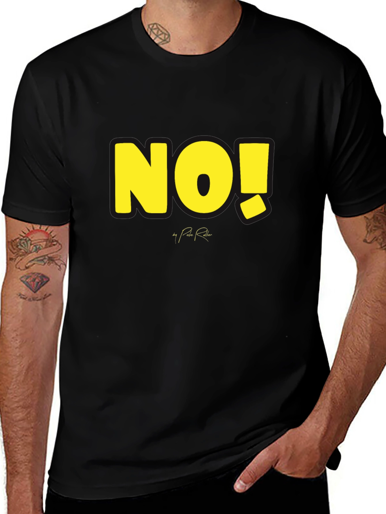 Variant 10 of Bold "NO!" Graphic Tee - Statement Style