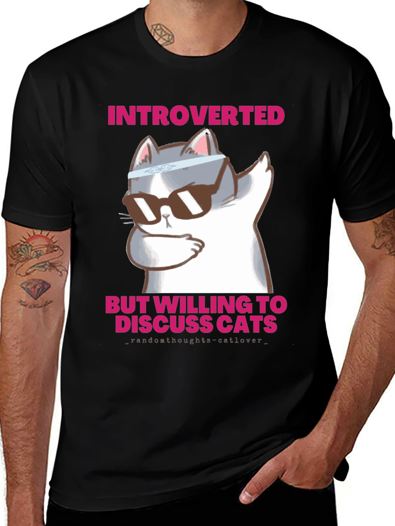 Variant 19 of Introverted But Willing To Discuss Cats T-Shirt