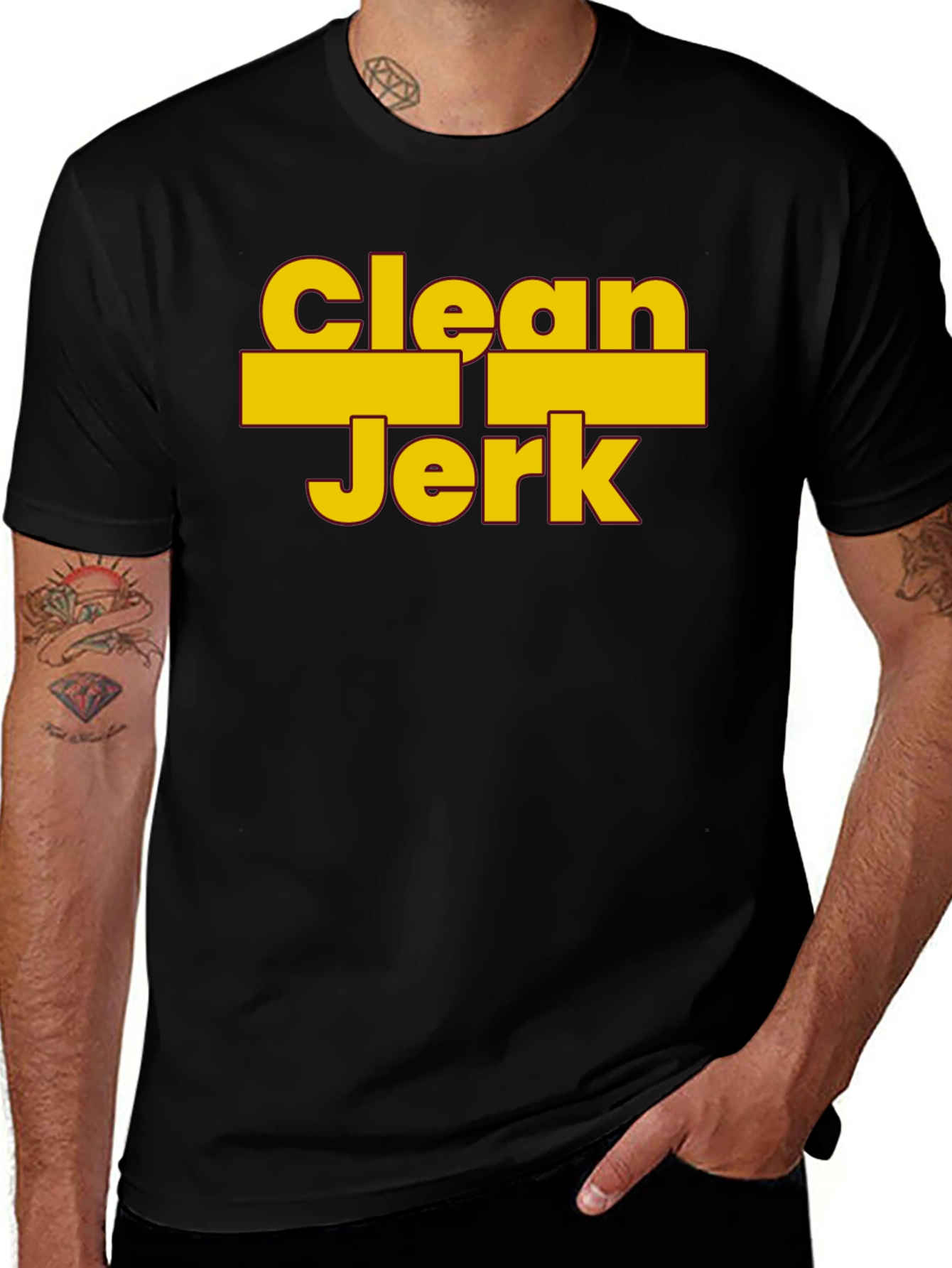 Variant 20 of Clean Jerk Graphic Tee - Gym Workout T-Shirt