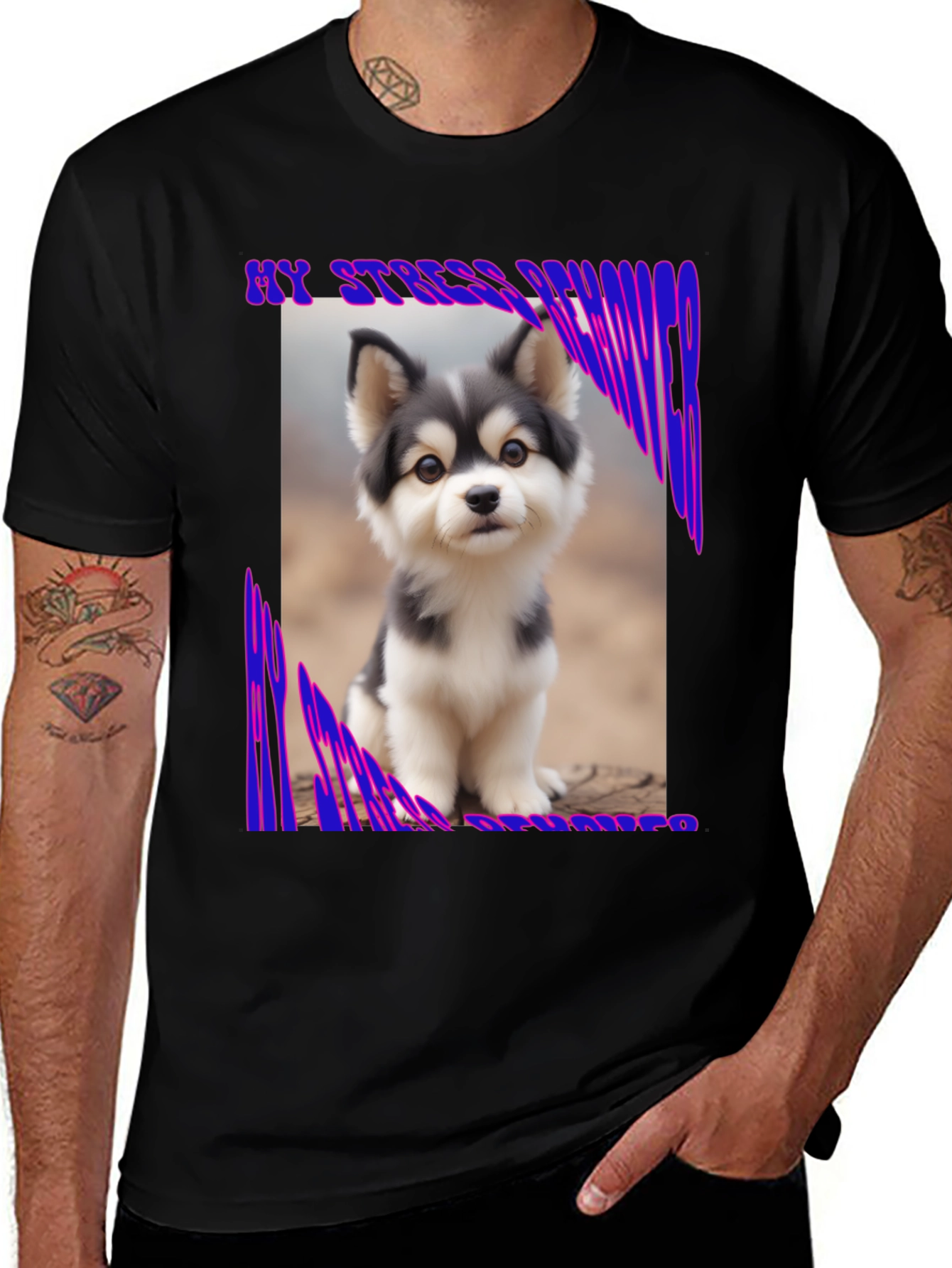 Variant 14 of Stress Reliever Pup T-Shirt