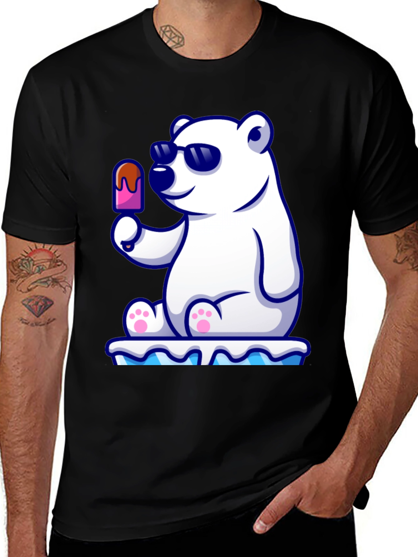 Variant 28 of Cool Polar Bear Ice Cream T-Shirt