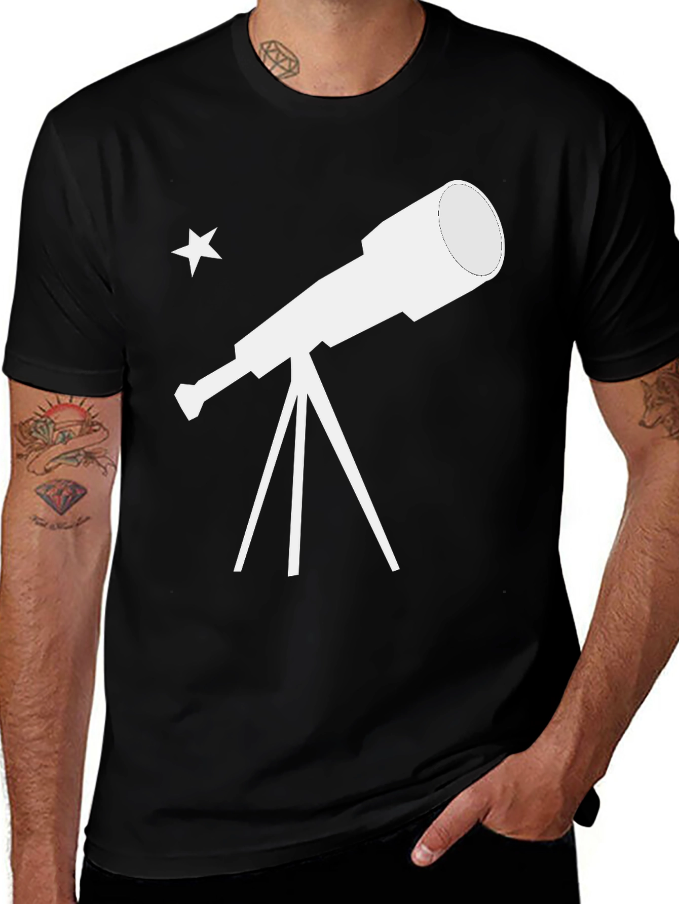 Variant 29 of Telescope Graphic Tee - Astronomy Lover Gift