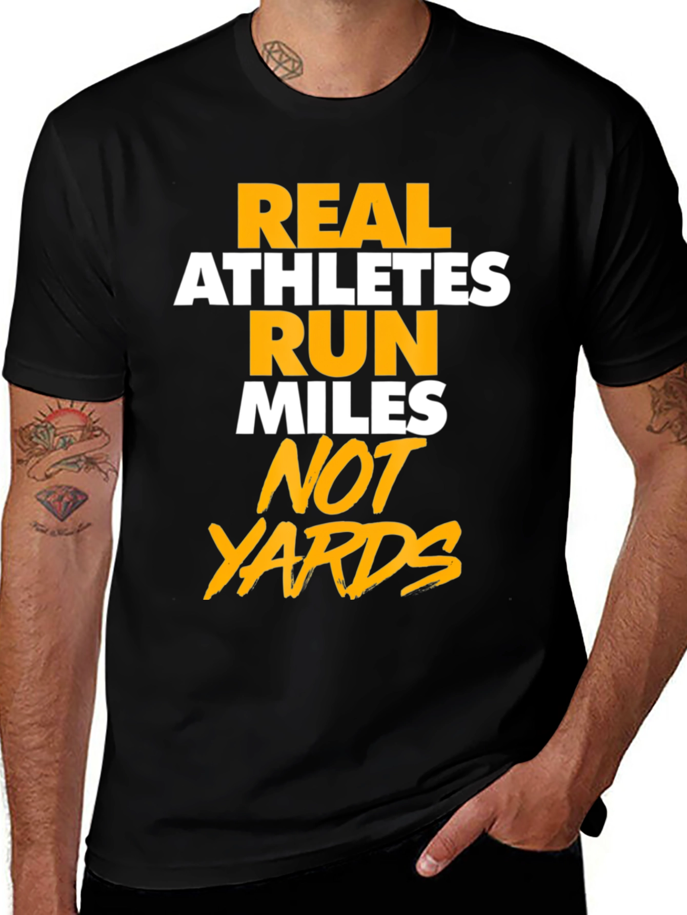 Real Athletes Run Miles T-Shirt
