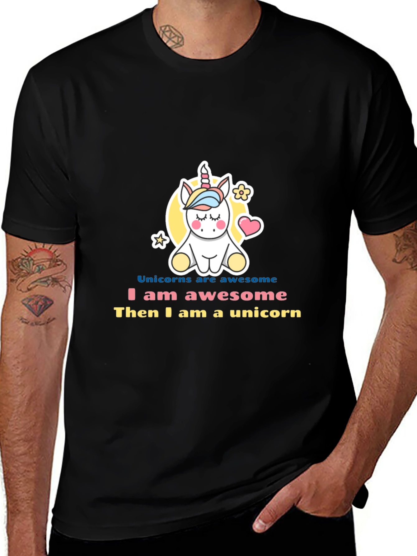 Variant 3 of Unicorns Are Awesome Graphic T-Shirt
