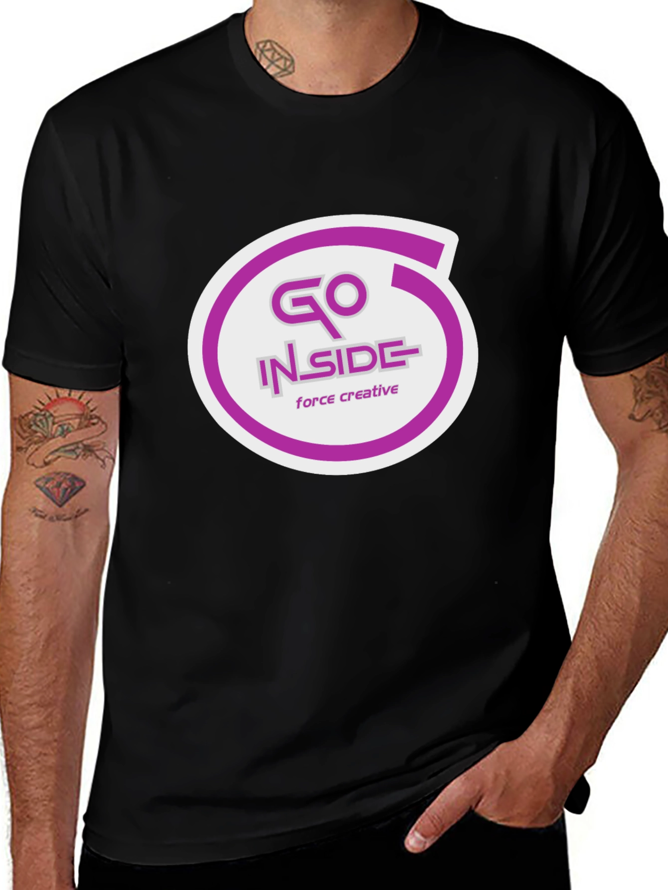 Variant 14 of Go Inside Creative Black Tee