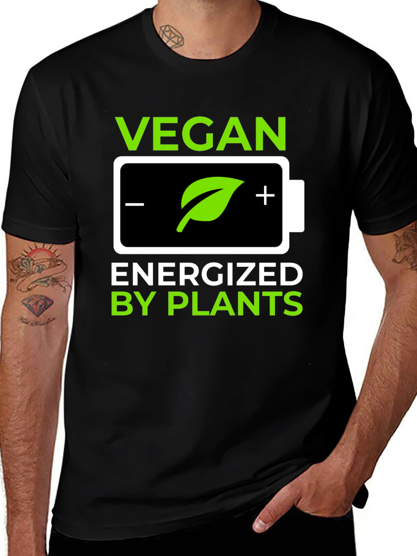 Variant 8 of Vegan Energized By Plants Graphic T-Shirt