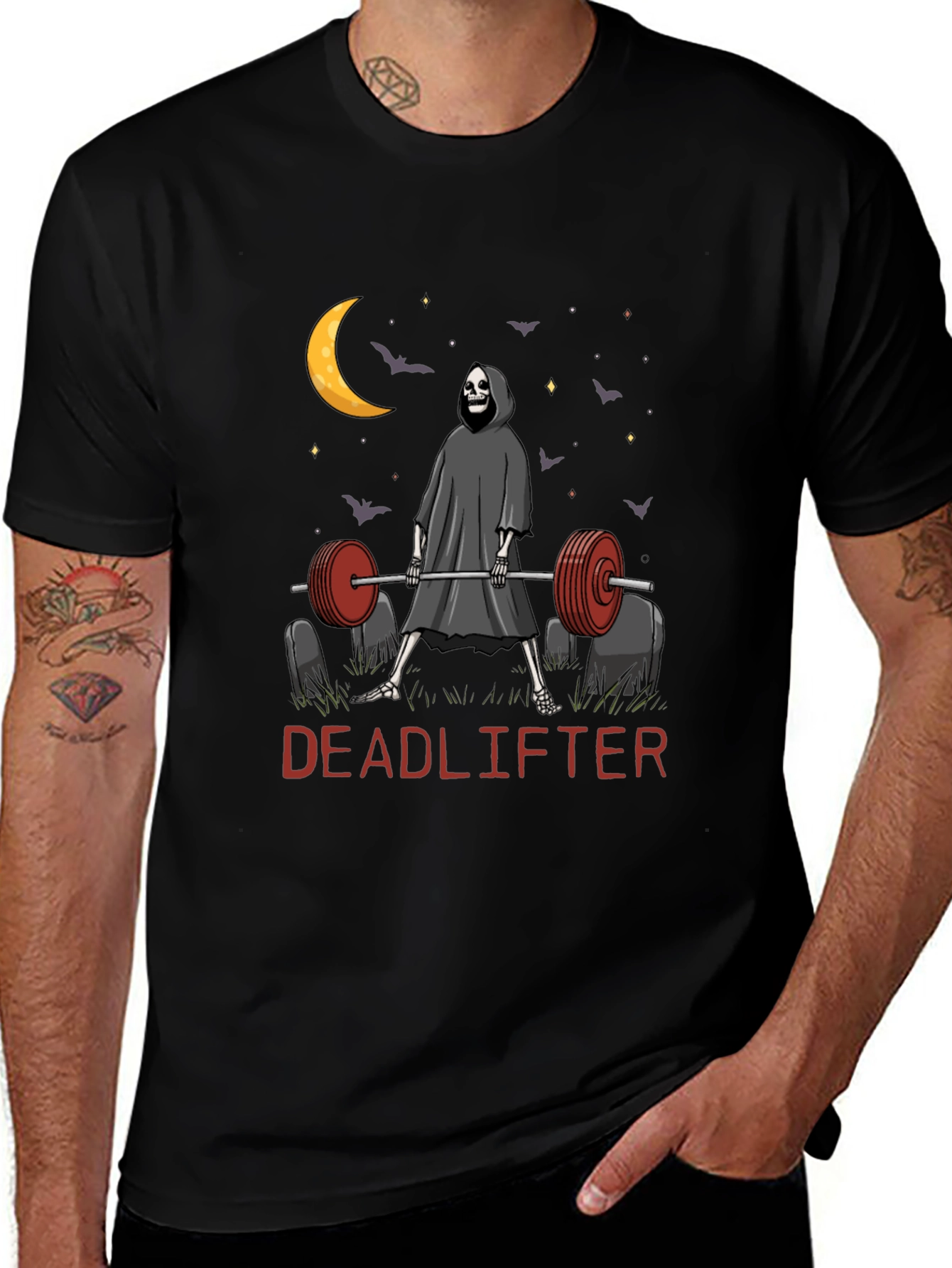 Deadlifter Skeleton Halloween T-Shirt