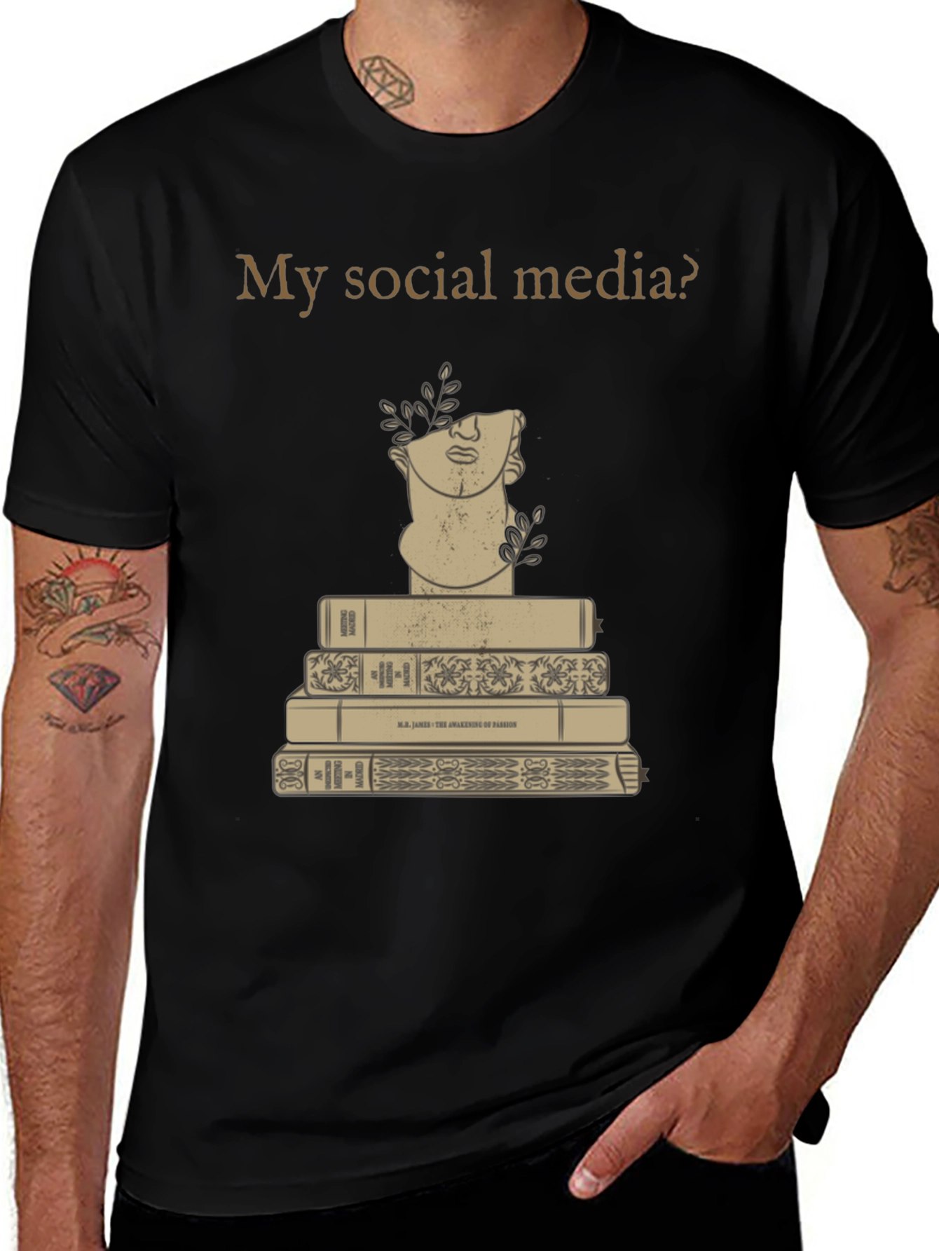 My Social Media? Books & Bust Tee