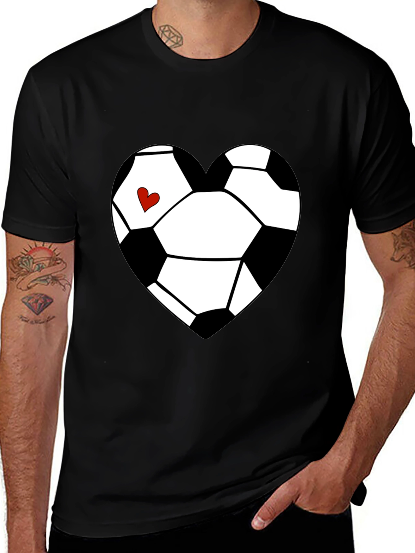 Variant 17 of Soccer Heart T-Shirt - Love of the Game Tee