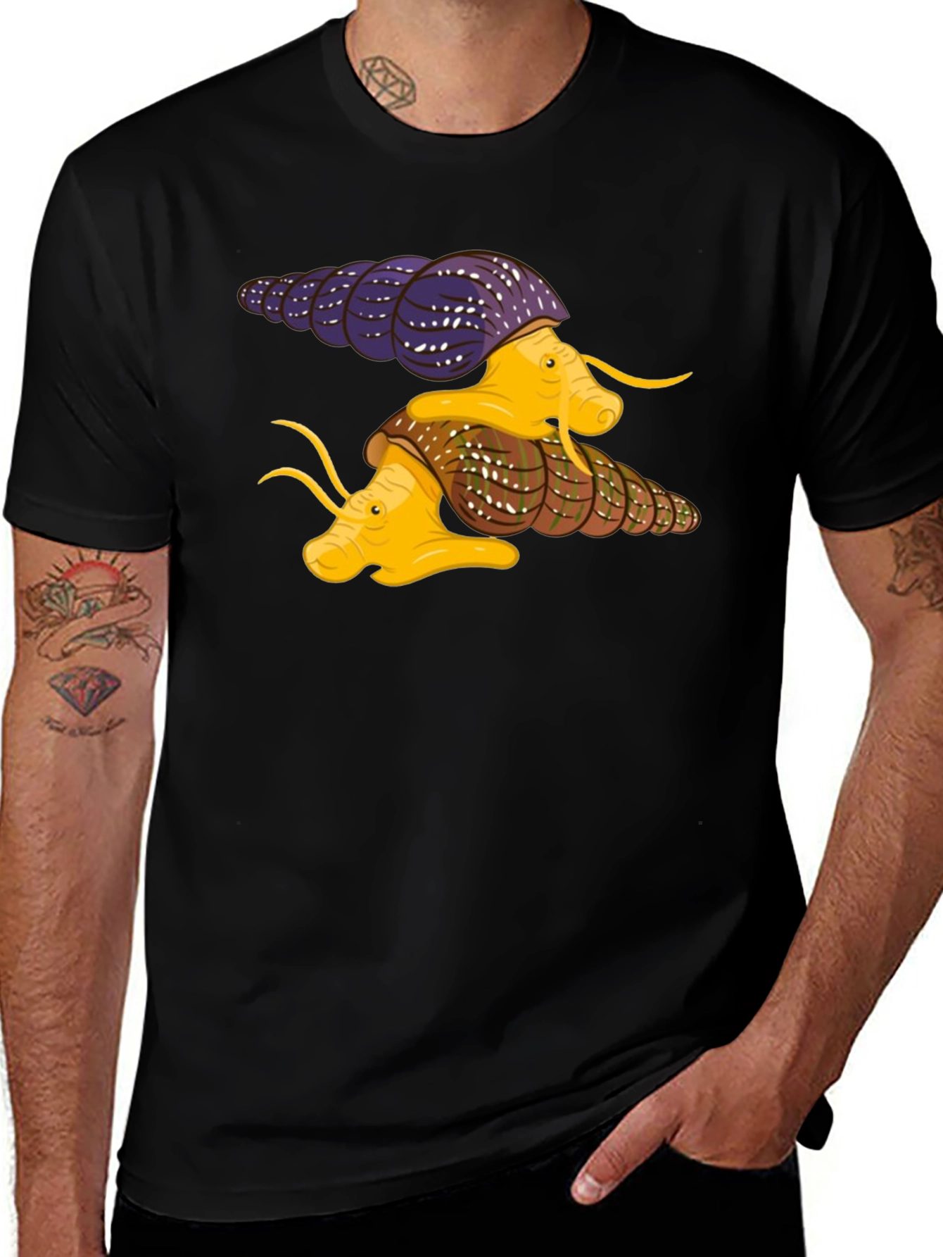 Variant 21 of Snail Graphic Tee - Unique Design