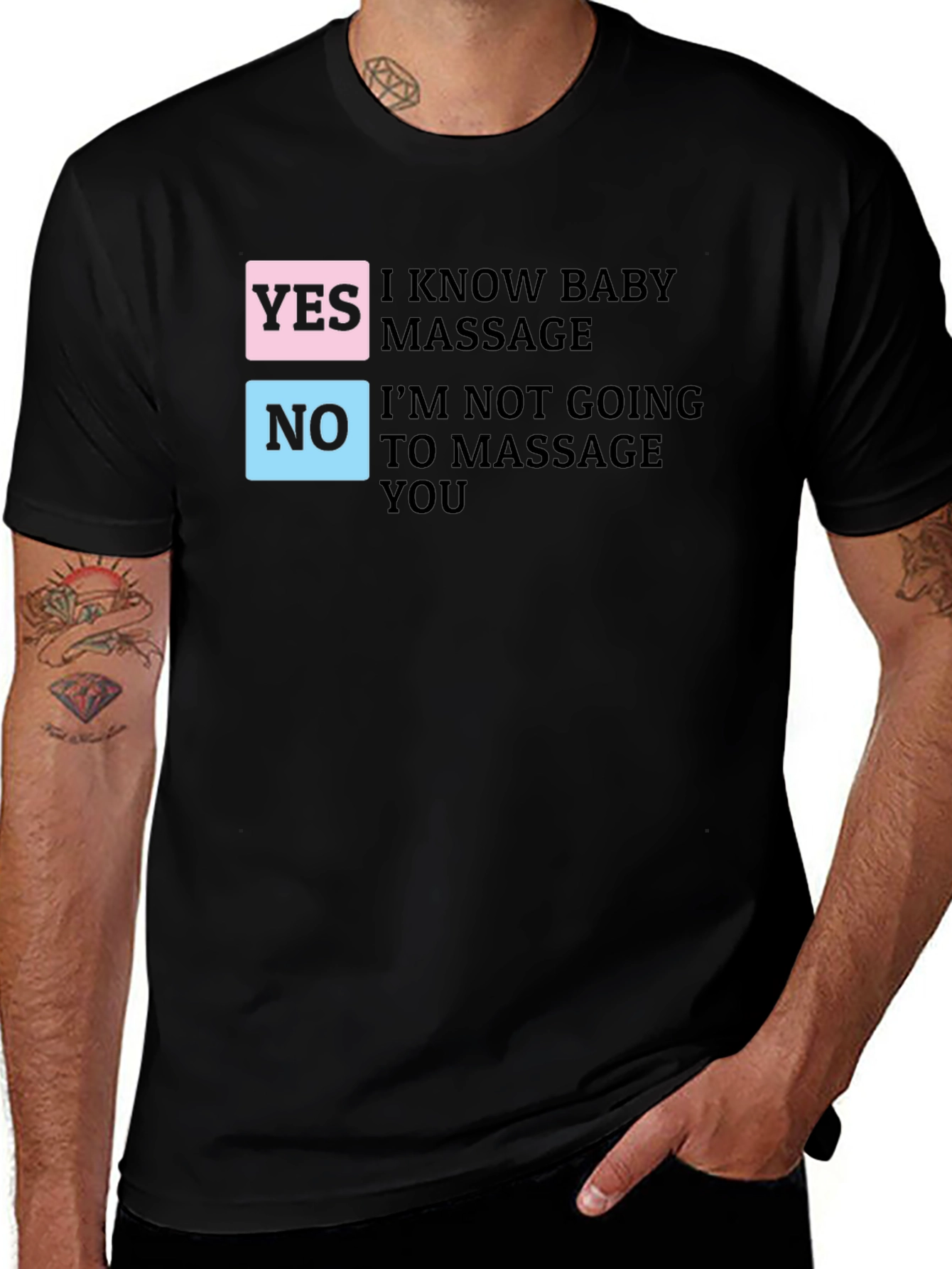 Variant 17 of Funny Baby Massage T-Shirt
