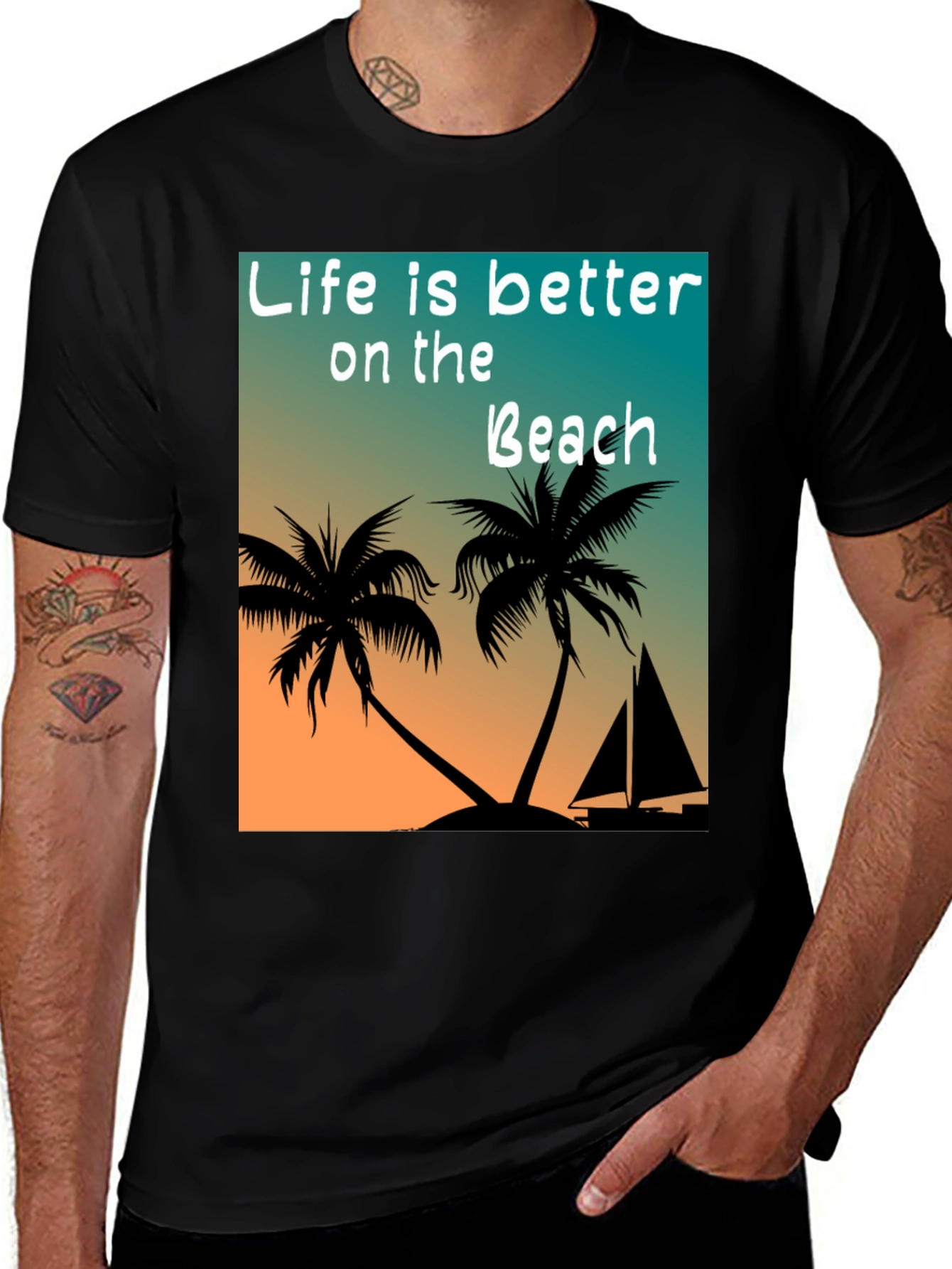 Variant 26 of Life is Better at the Beach T-Shirt