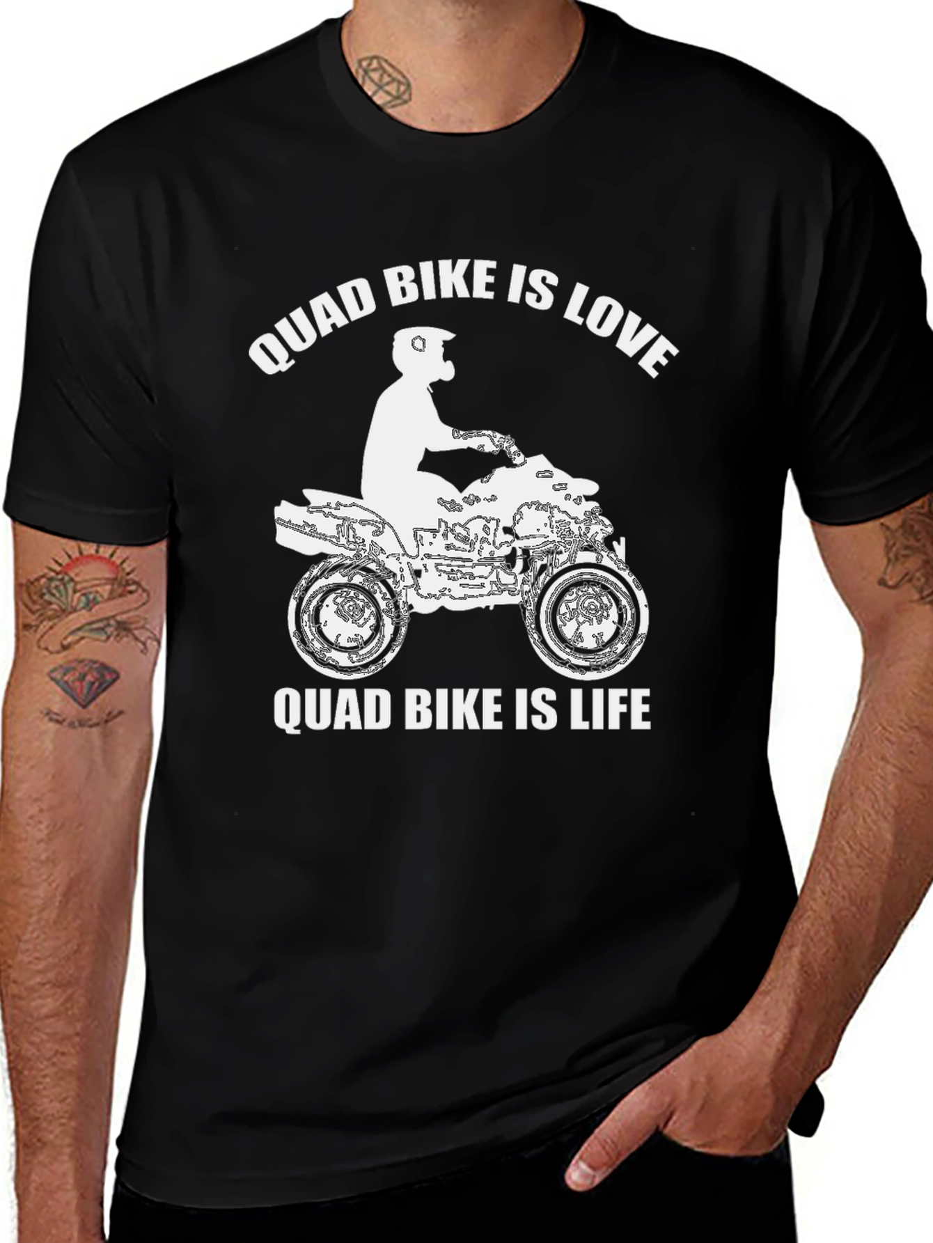 Variant 23 of Quad Bike is Love and Life T-Shirt