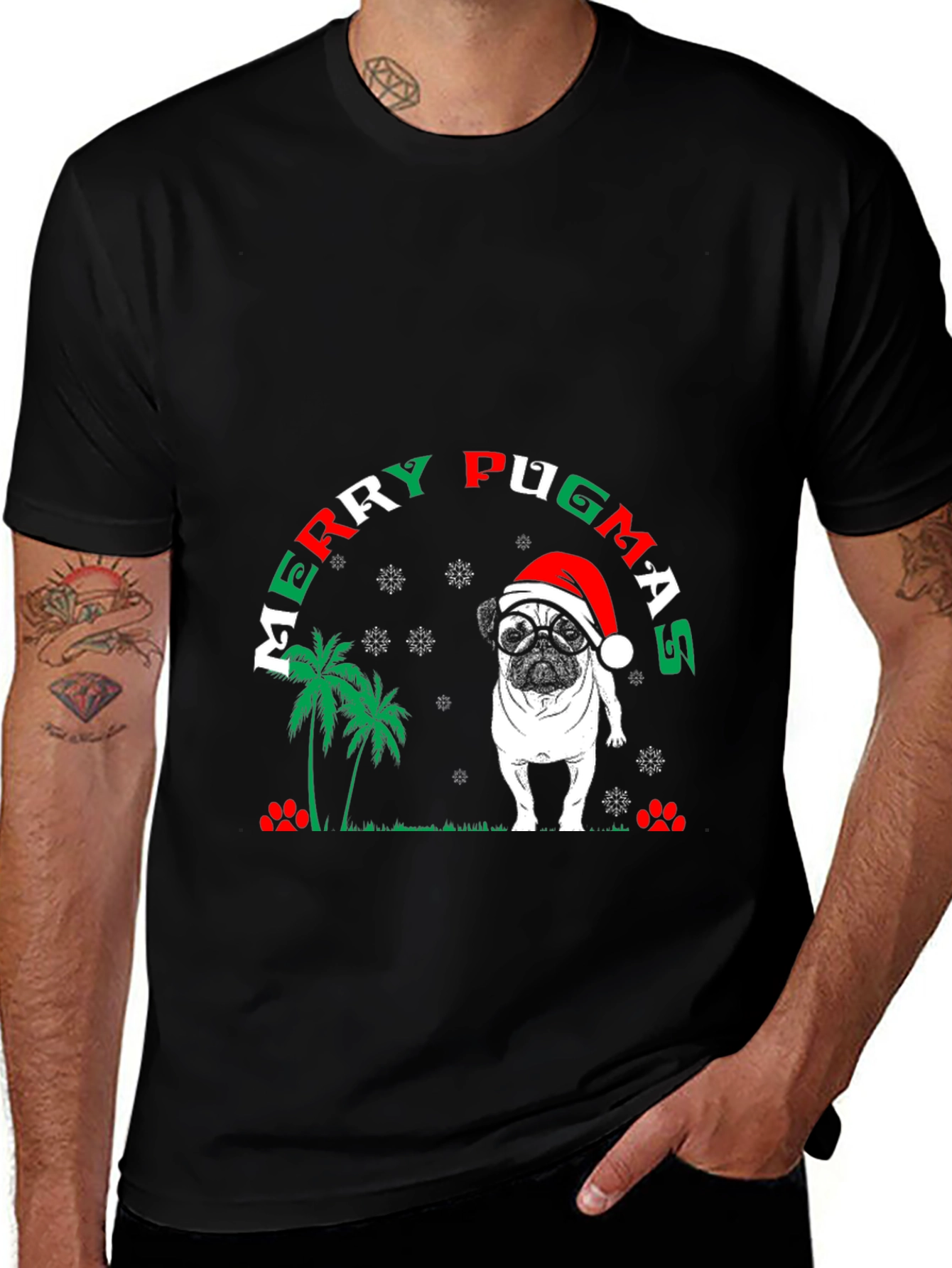 Variant 19 of Merry Pugmas Christmas T-Shirt