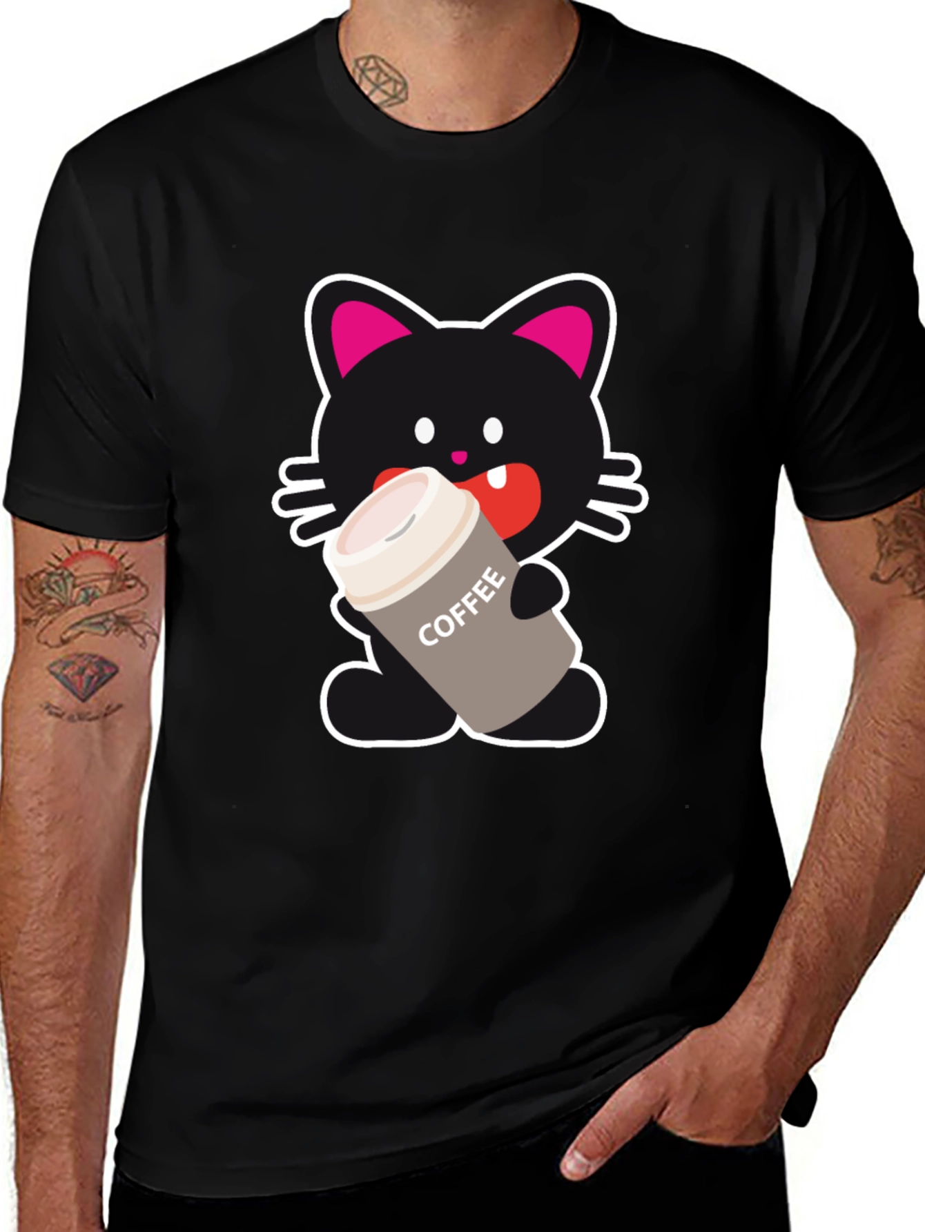 Variant 21 of Cat Lover Coffee T-Shirt