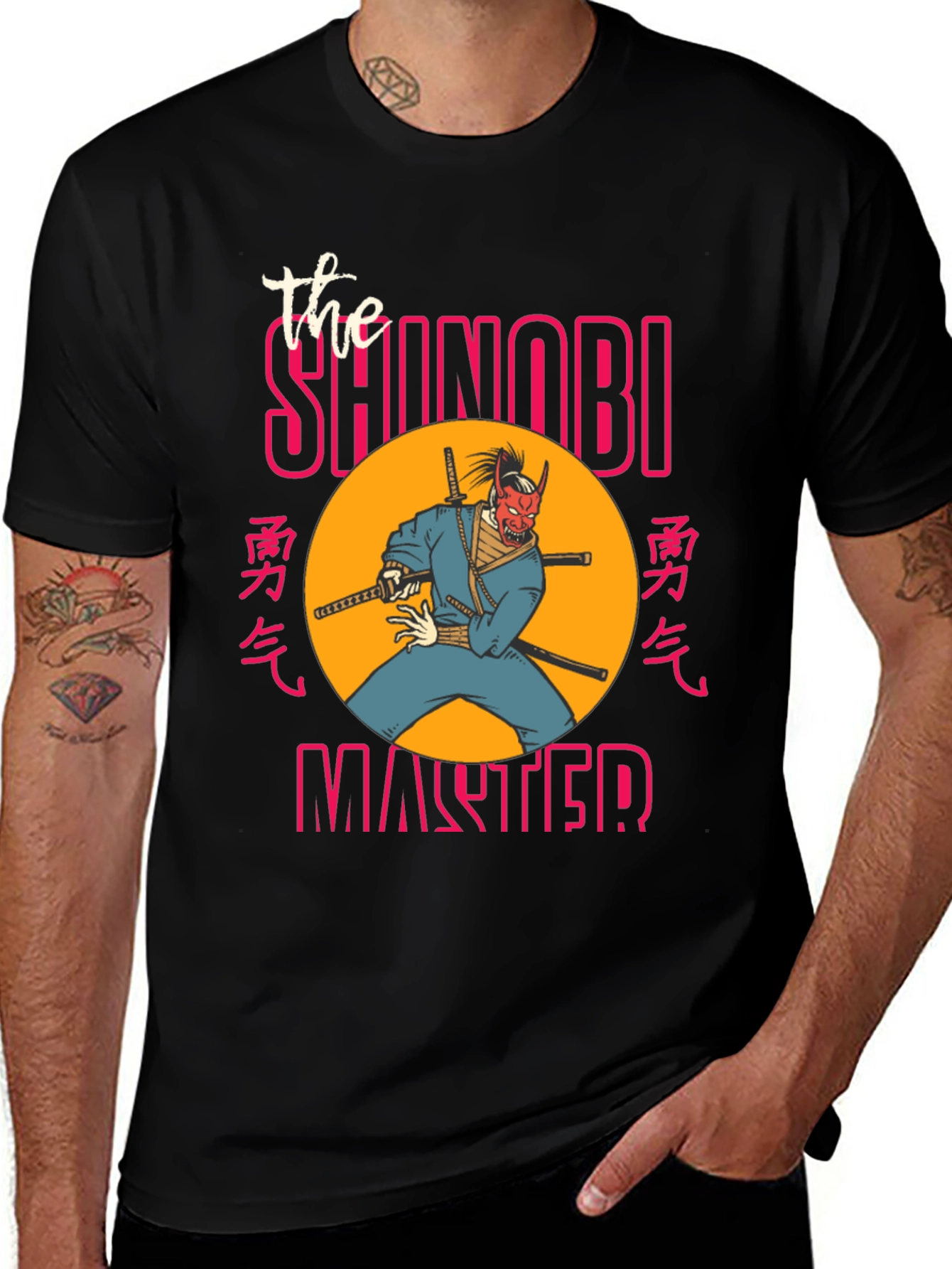 Shinobi Master Graphic Tee - Ninja Samurai T-Shirt