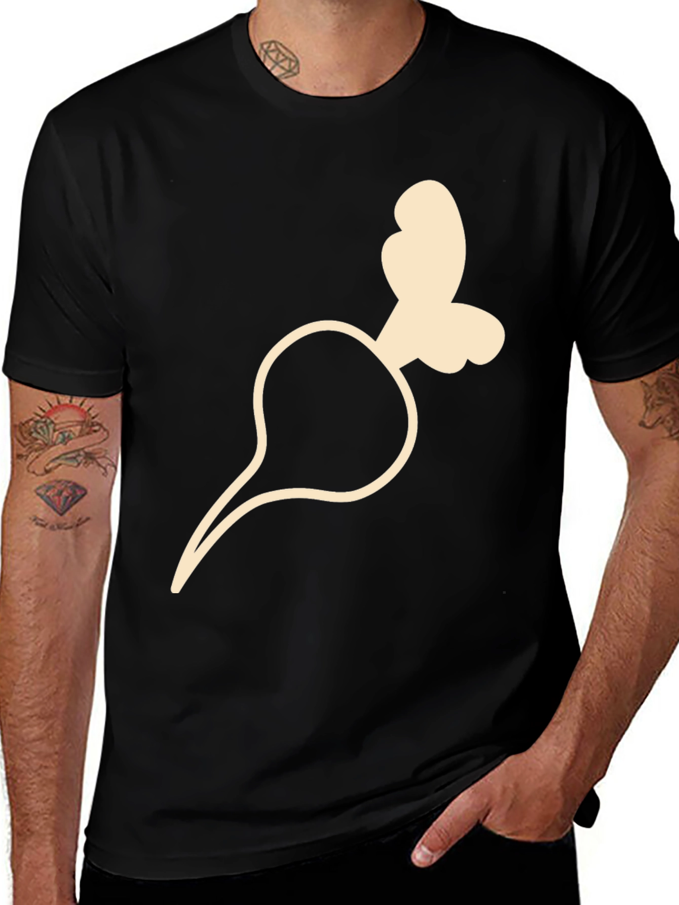 Variant 3 of Radish Graphic Tee - Soft Cotton Blend Shirt