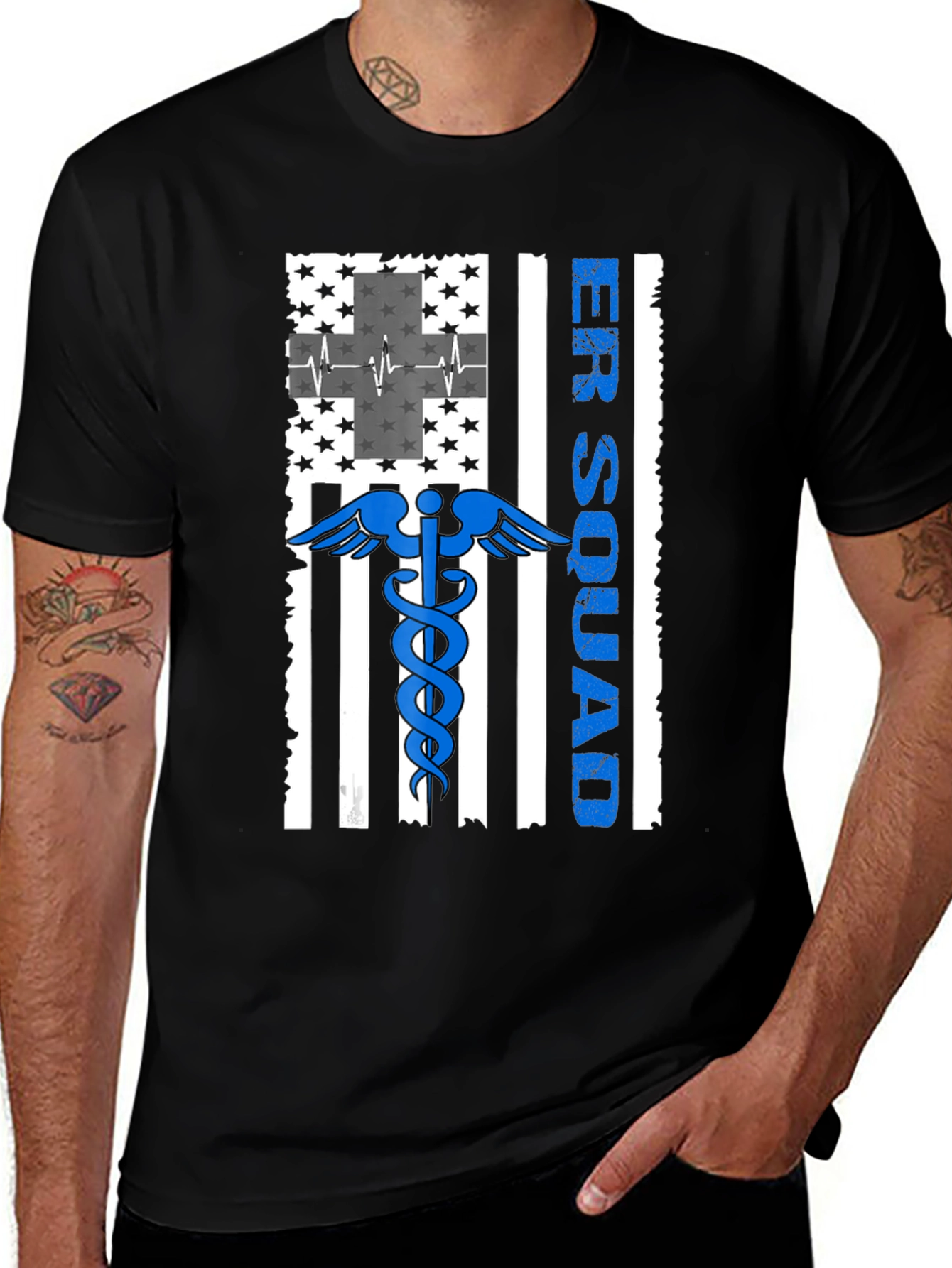 ER Squad American Flag Graphic T-Shirt