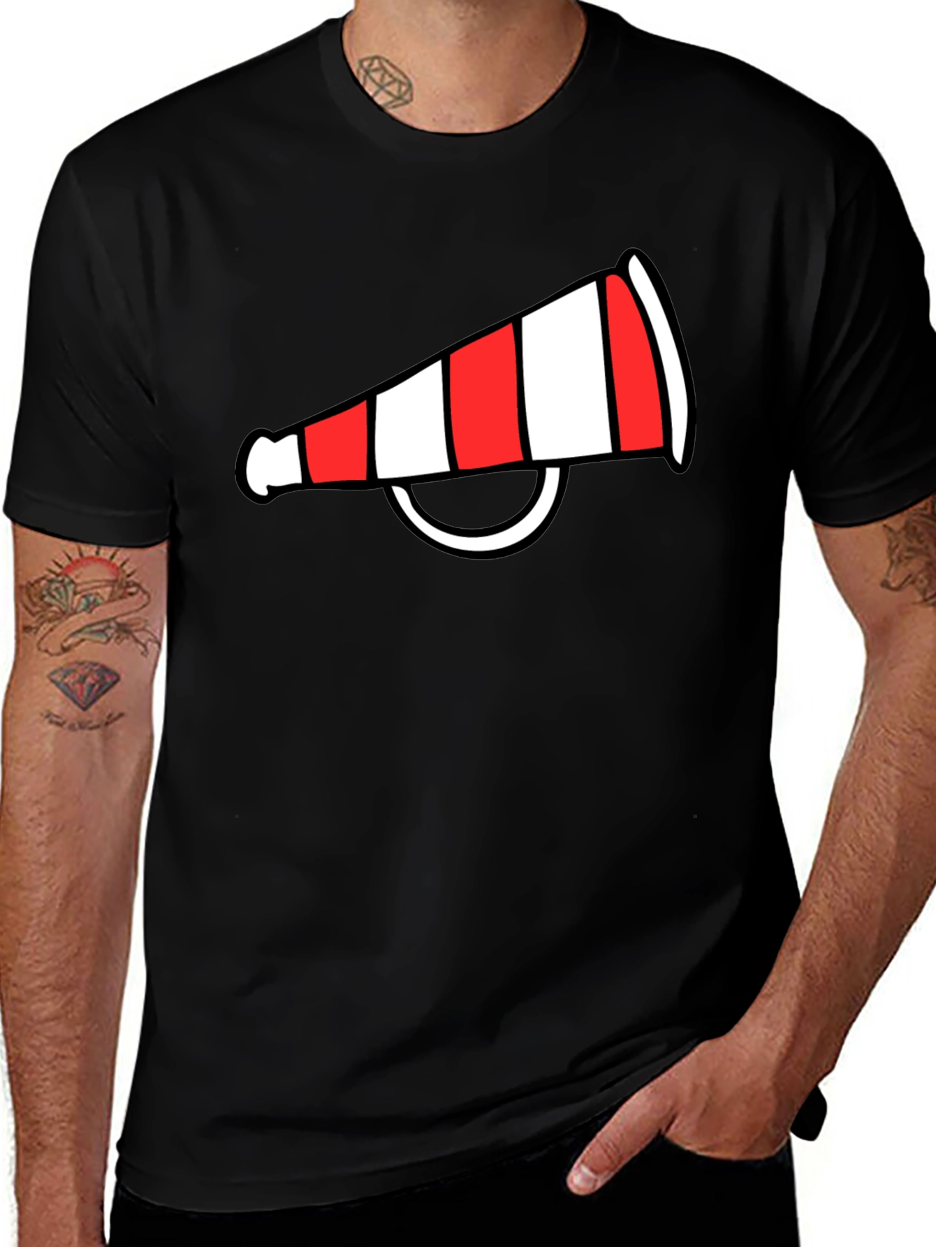 Cheerleader Megaphone Graphic Tee