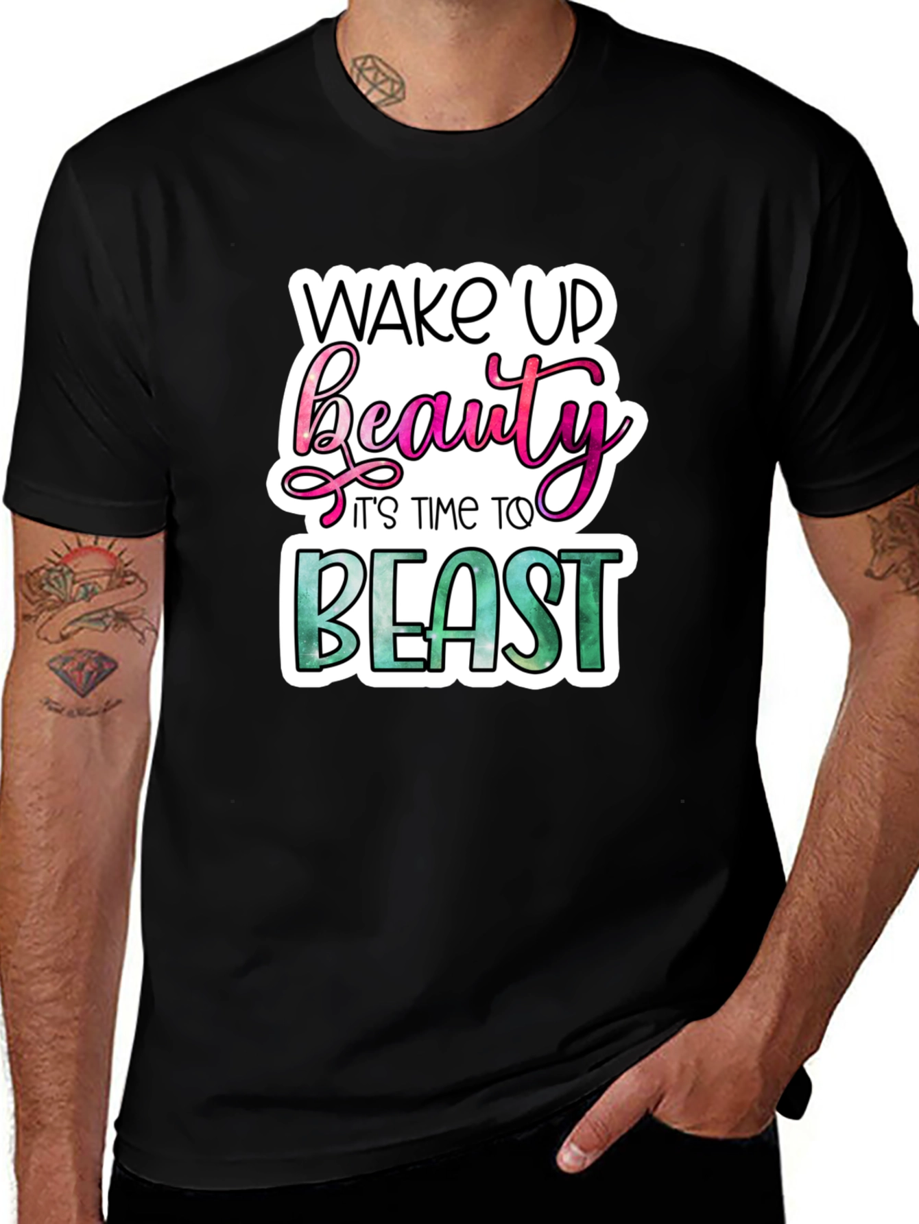Variant 18 of Wake Up Beauty Beast Graphic T-Shirt
