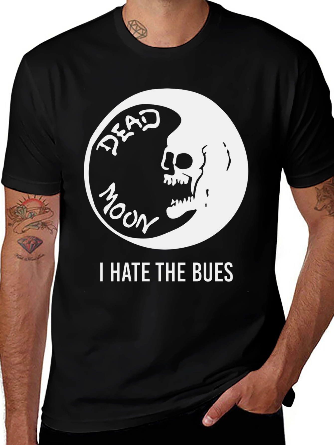 Variant 9 of Dead Moon T-Shirt - I Hate The Bues