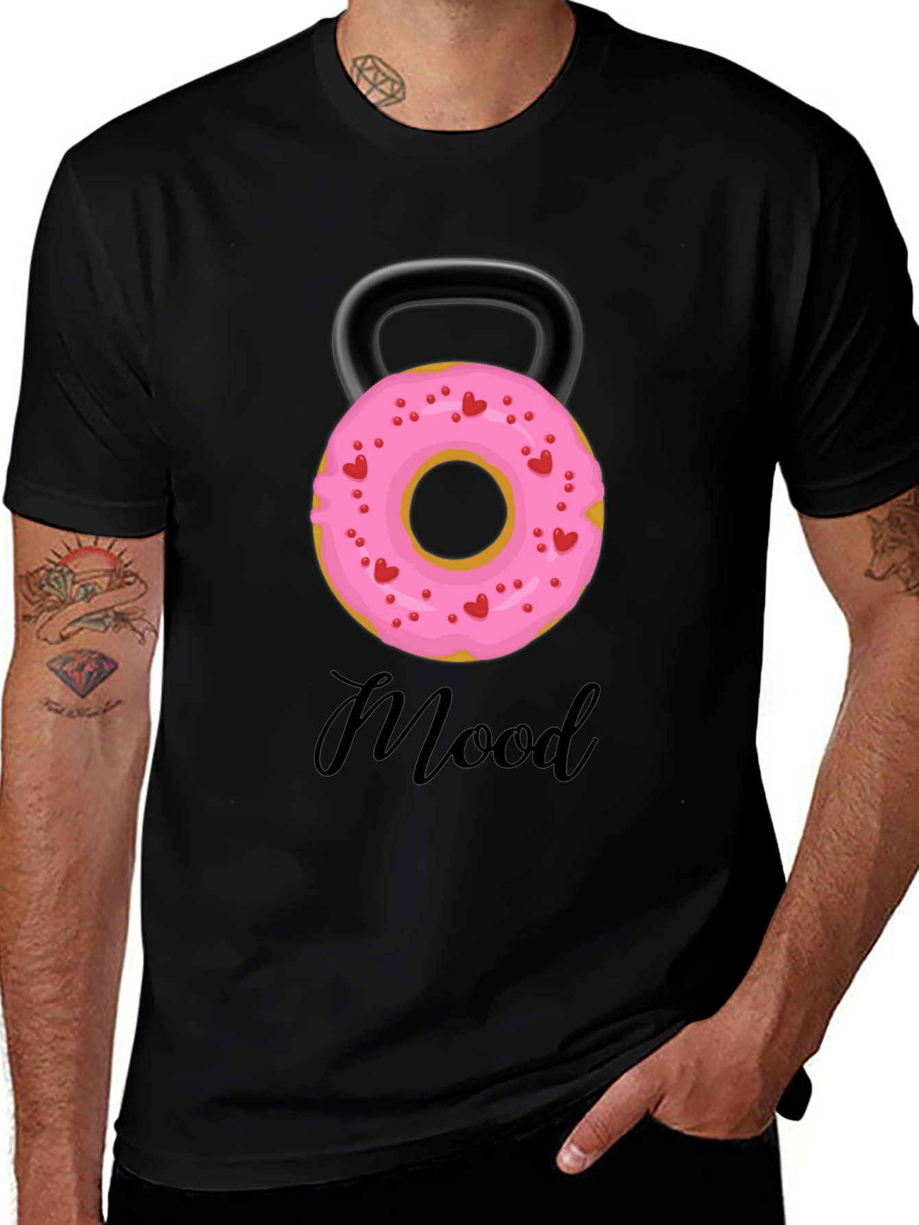 Variant 5 of Donut Kettlebell Mood T-Shirt