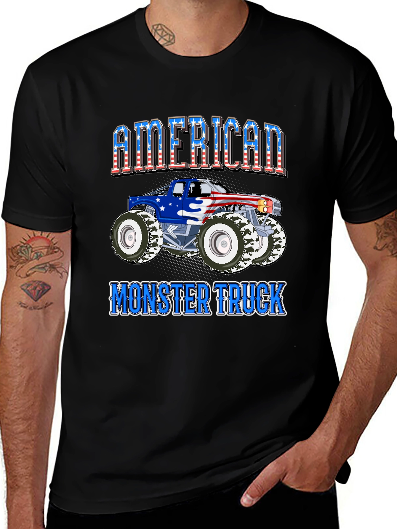 Variant 2 of American Monster Truck Graphic Tee