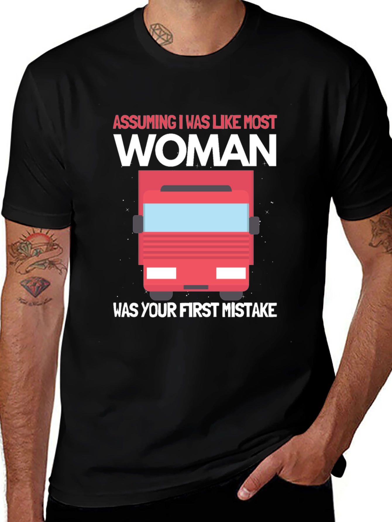Variant 20 of Trucker Woman T-Shirt - First Mistake Tee