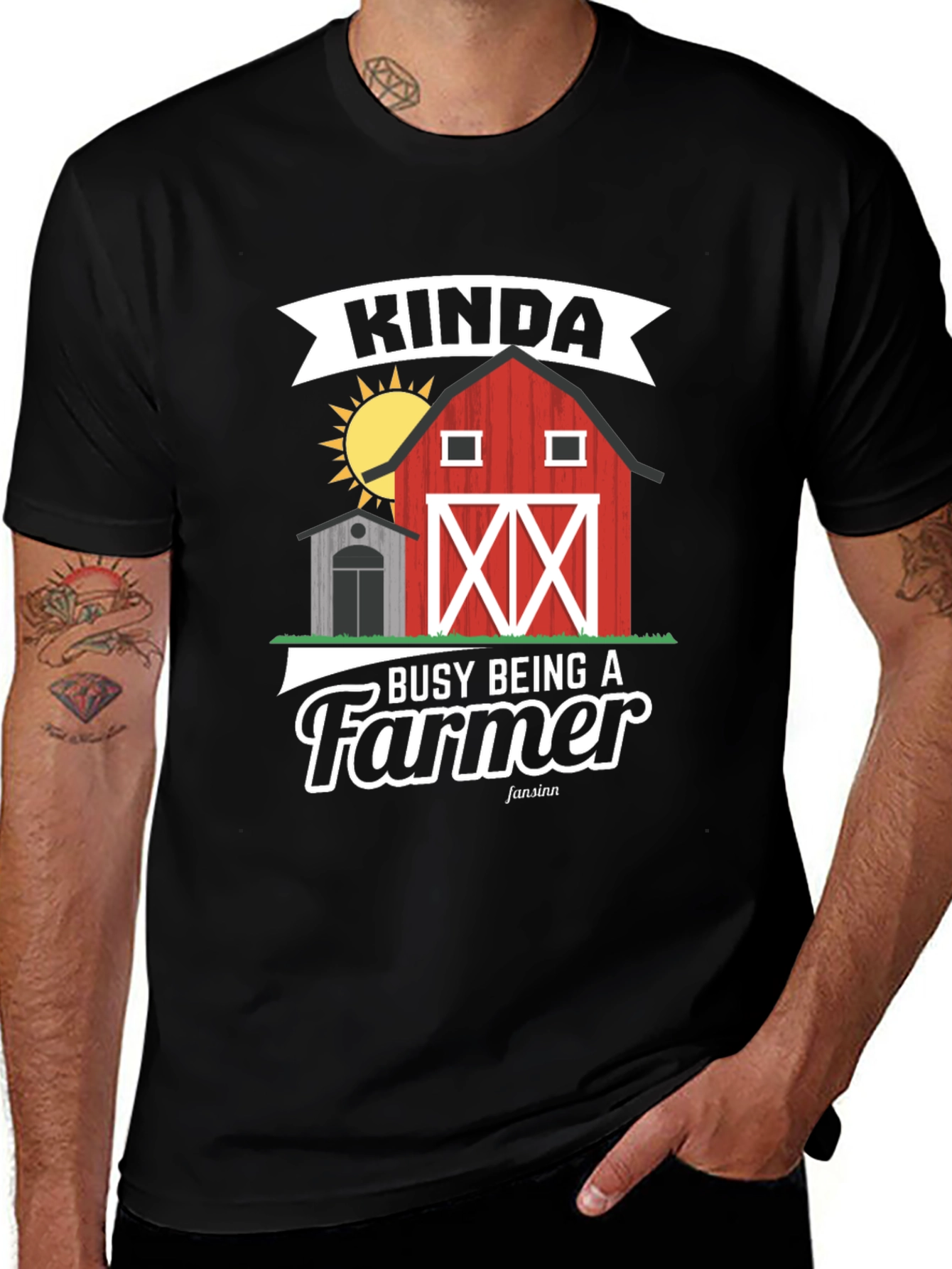 Variant 30 of Kinda Busy Being a Farmer T-Shirt